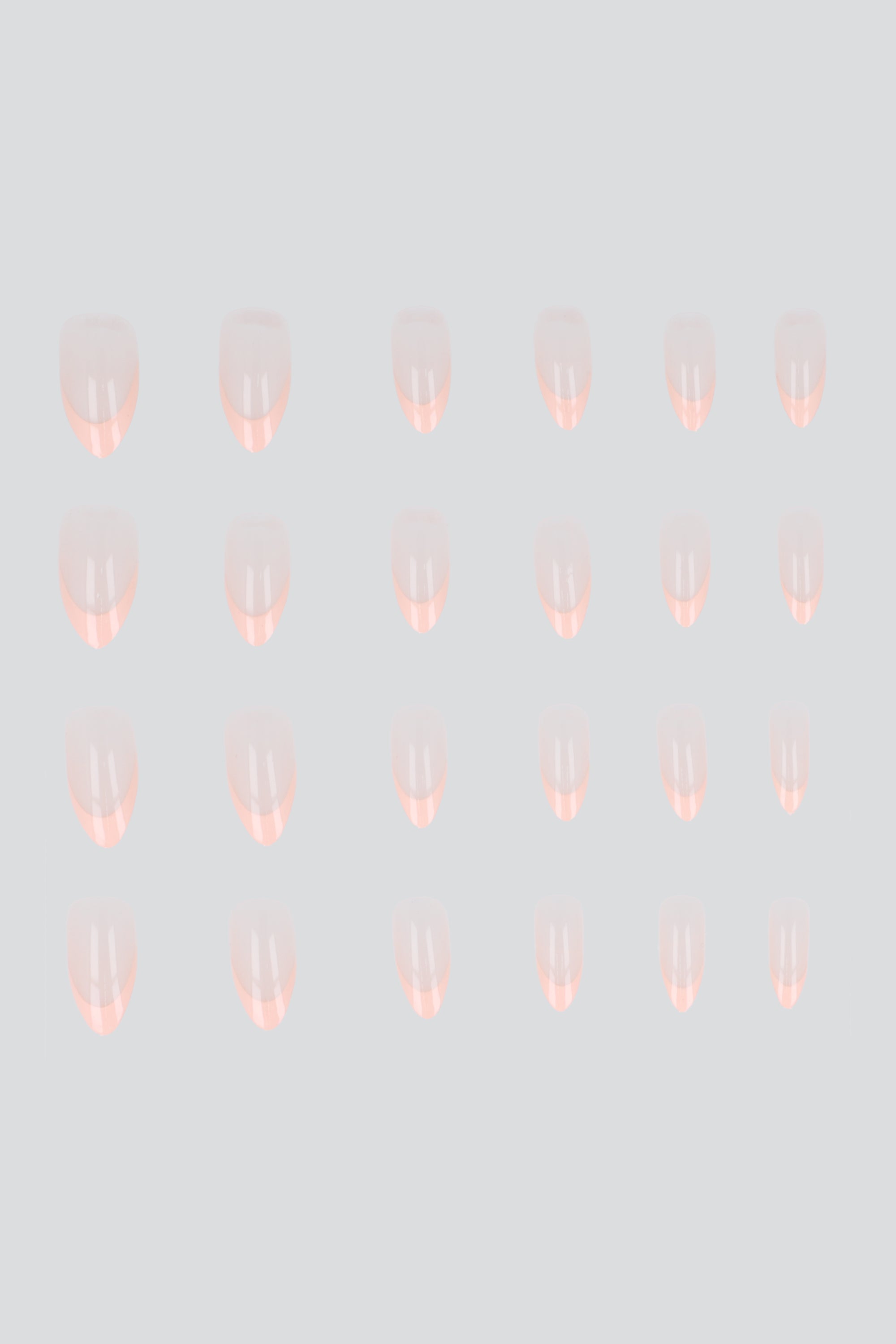 Set 24 uñas mani frances clasico PALO DE ROSA