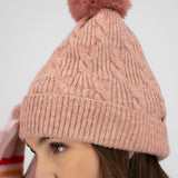 Beanie trenza zigzag