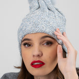 Beanie color jaspe fluffy