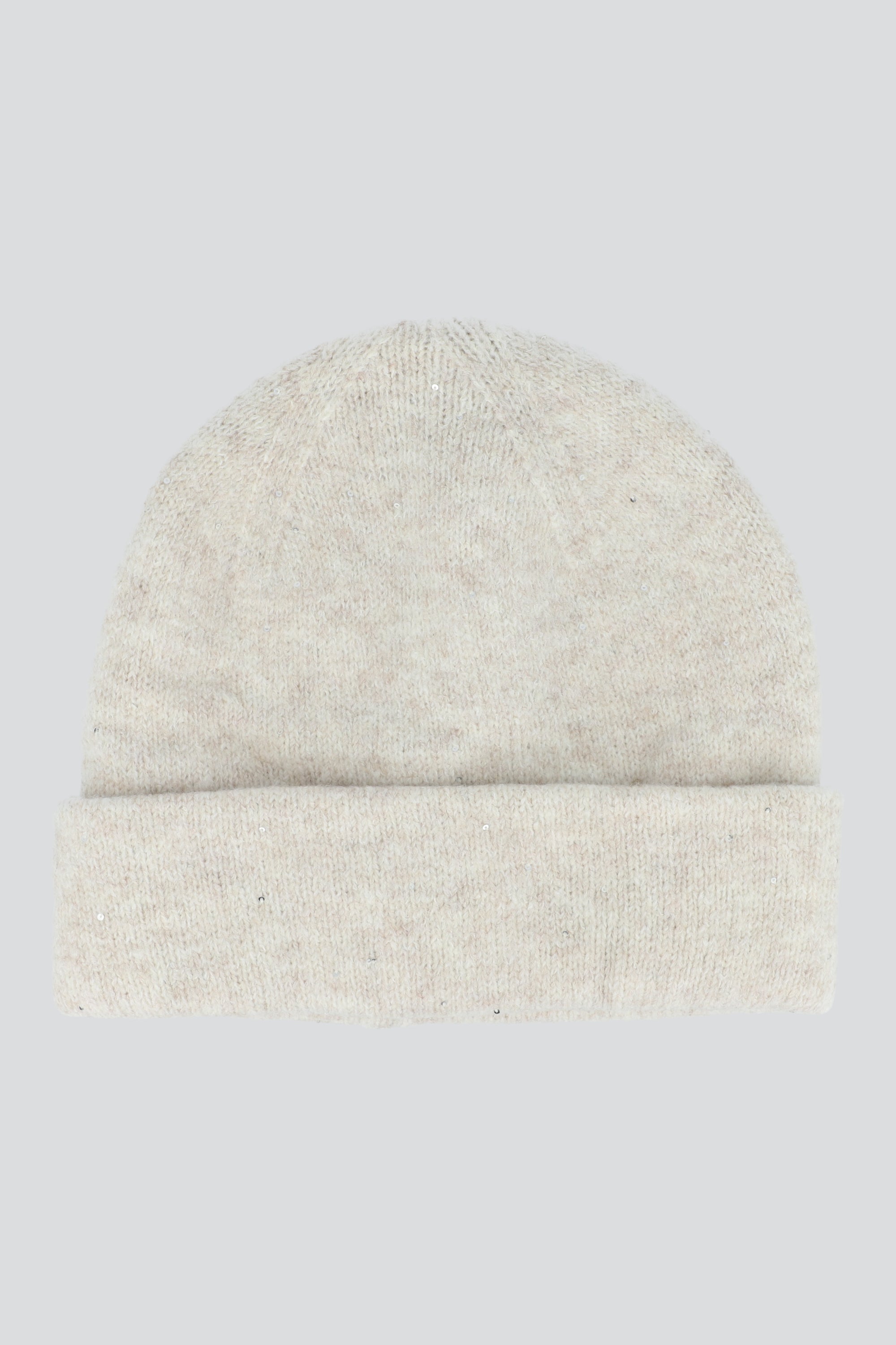 Beanie sencillo jaspeado BEIGE