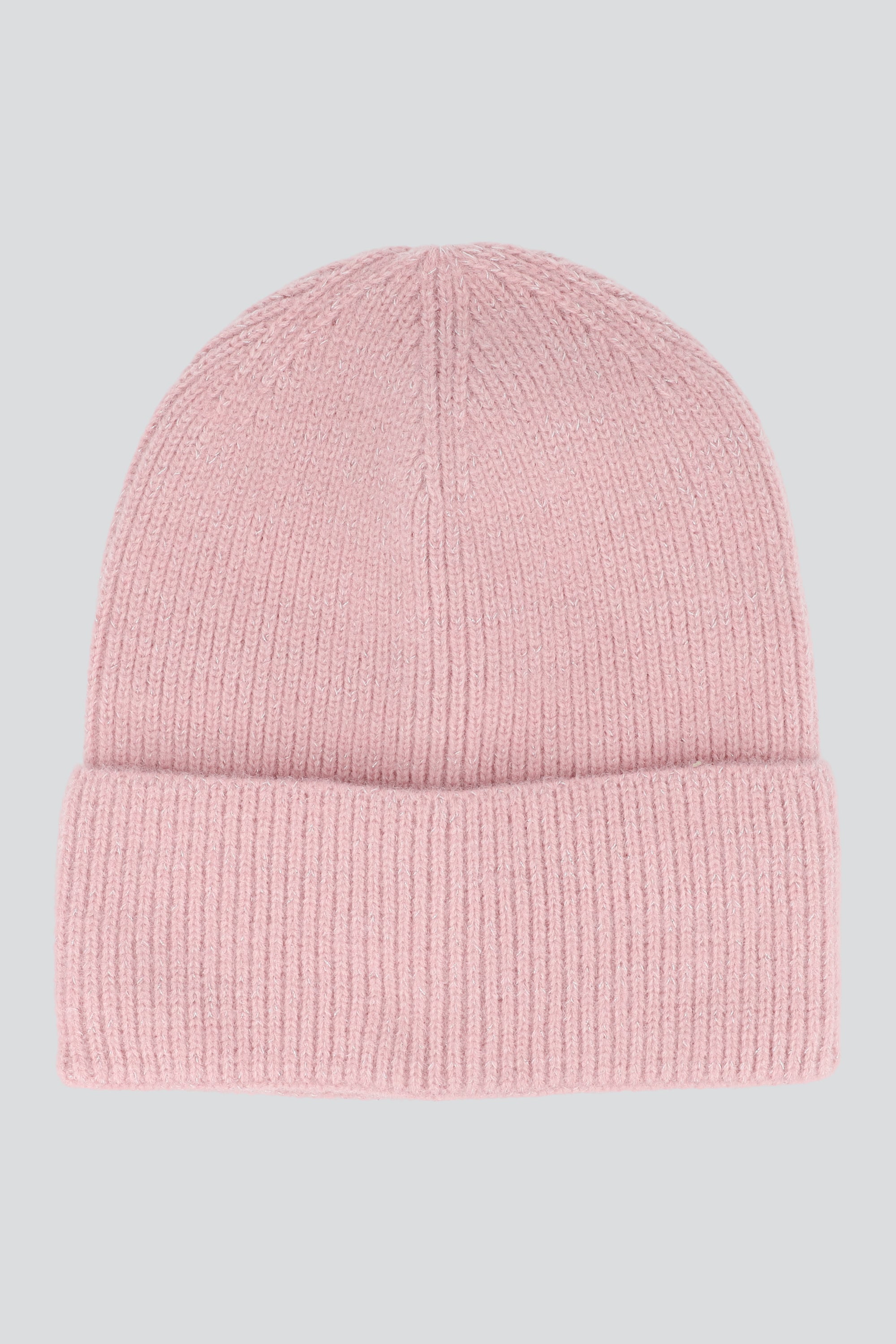 Beanie tejido brillante ROSA