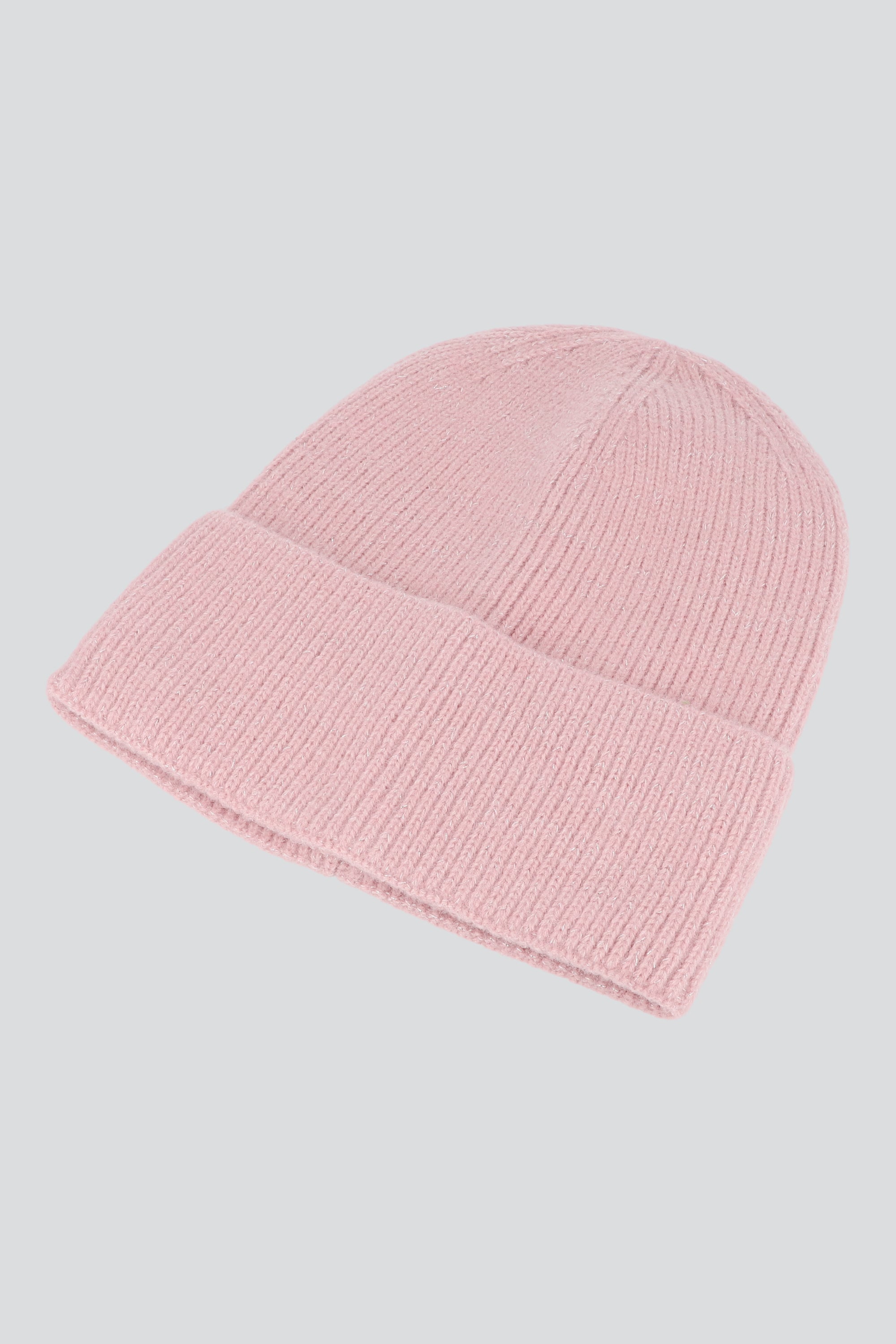 Beanie tejido brillante ROSA