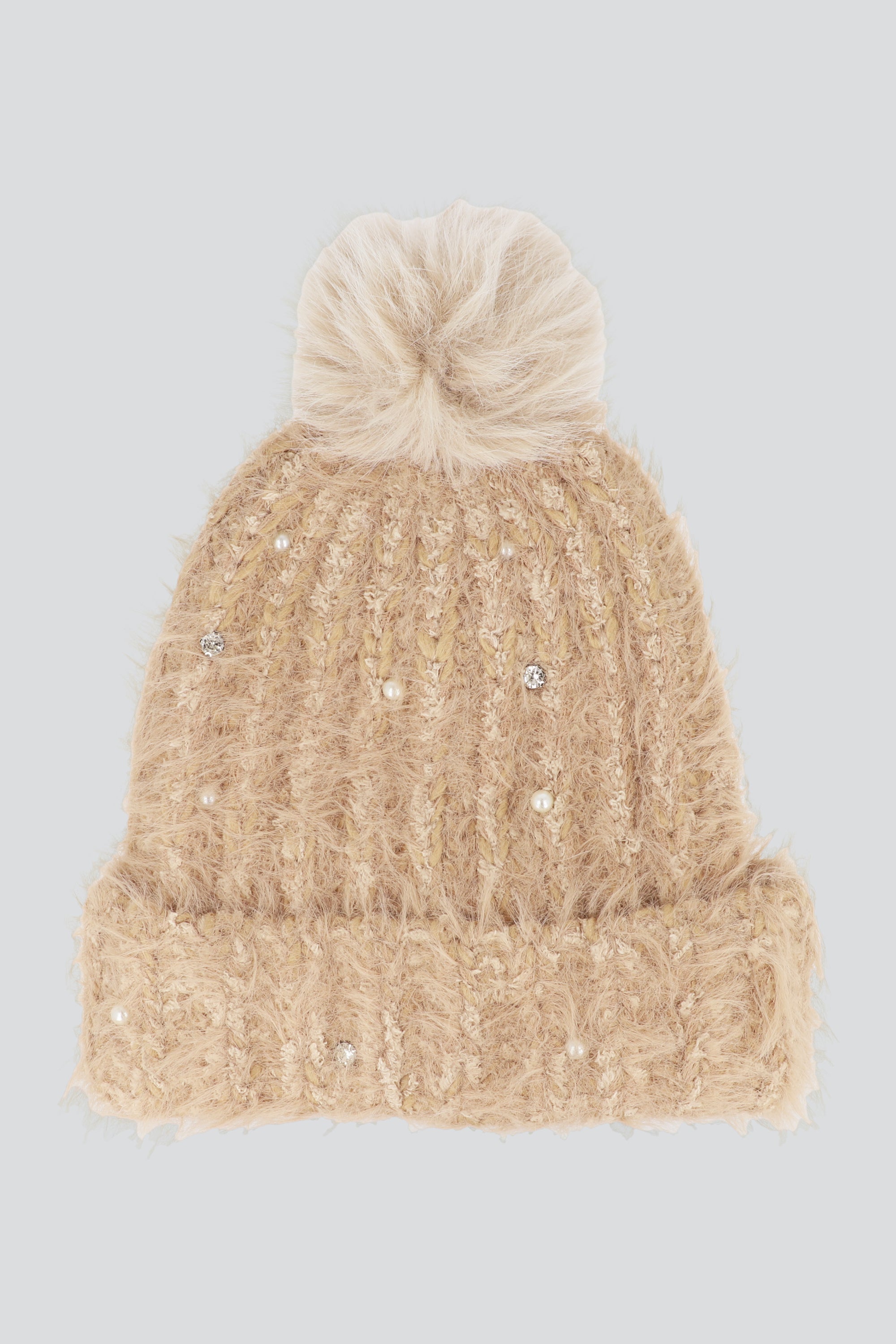 Beanie jaspe perlas BEIGE