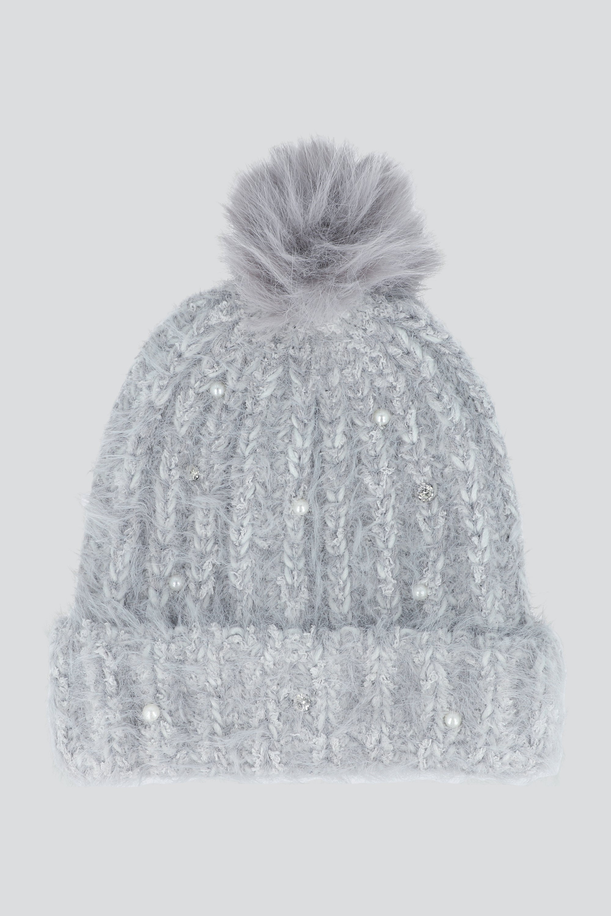 Beanie jaspe perlas GRIS