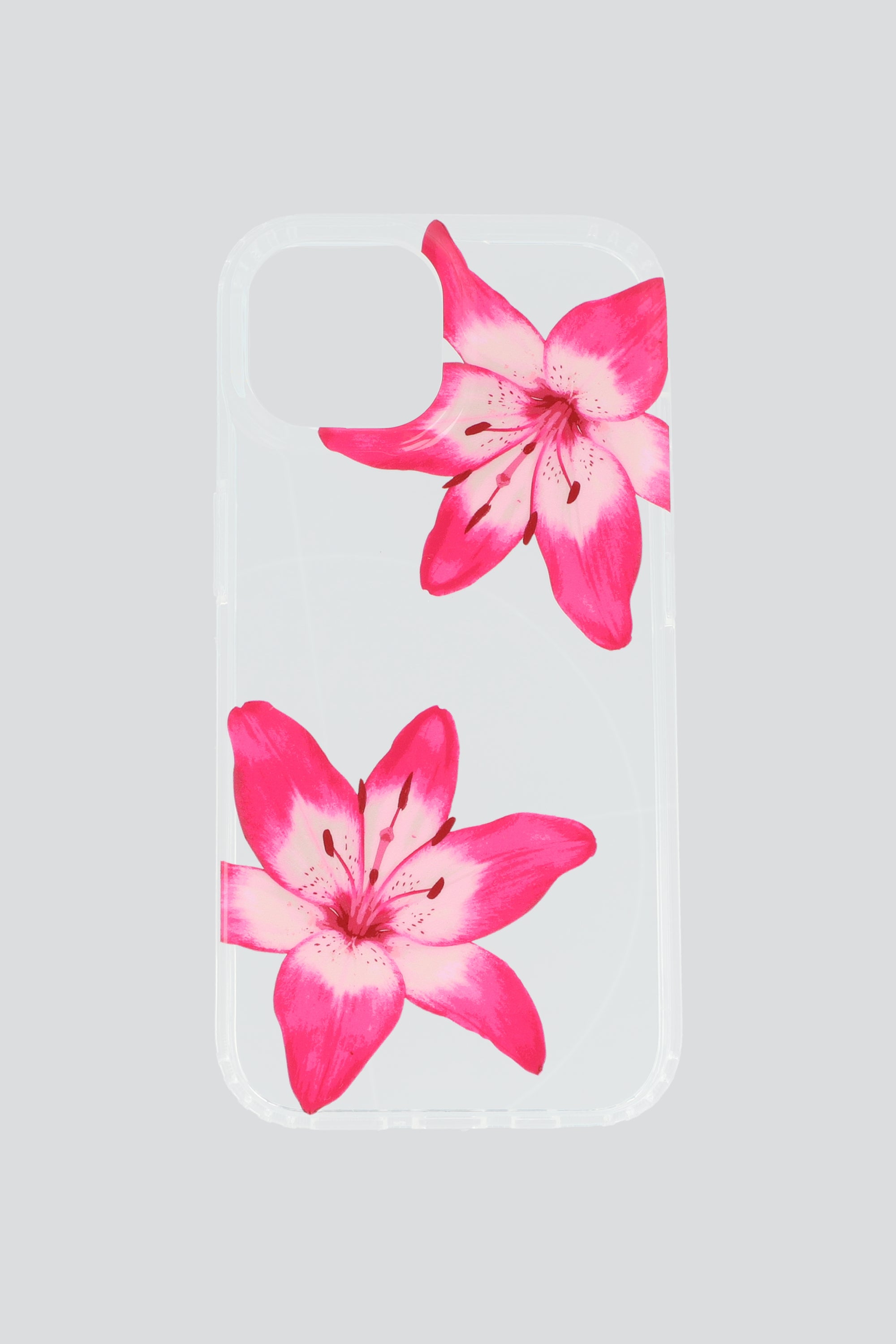 Funda iph 15 dos flores ROSA