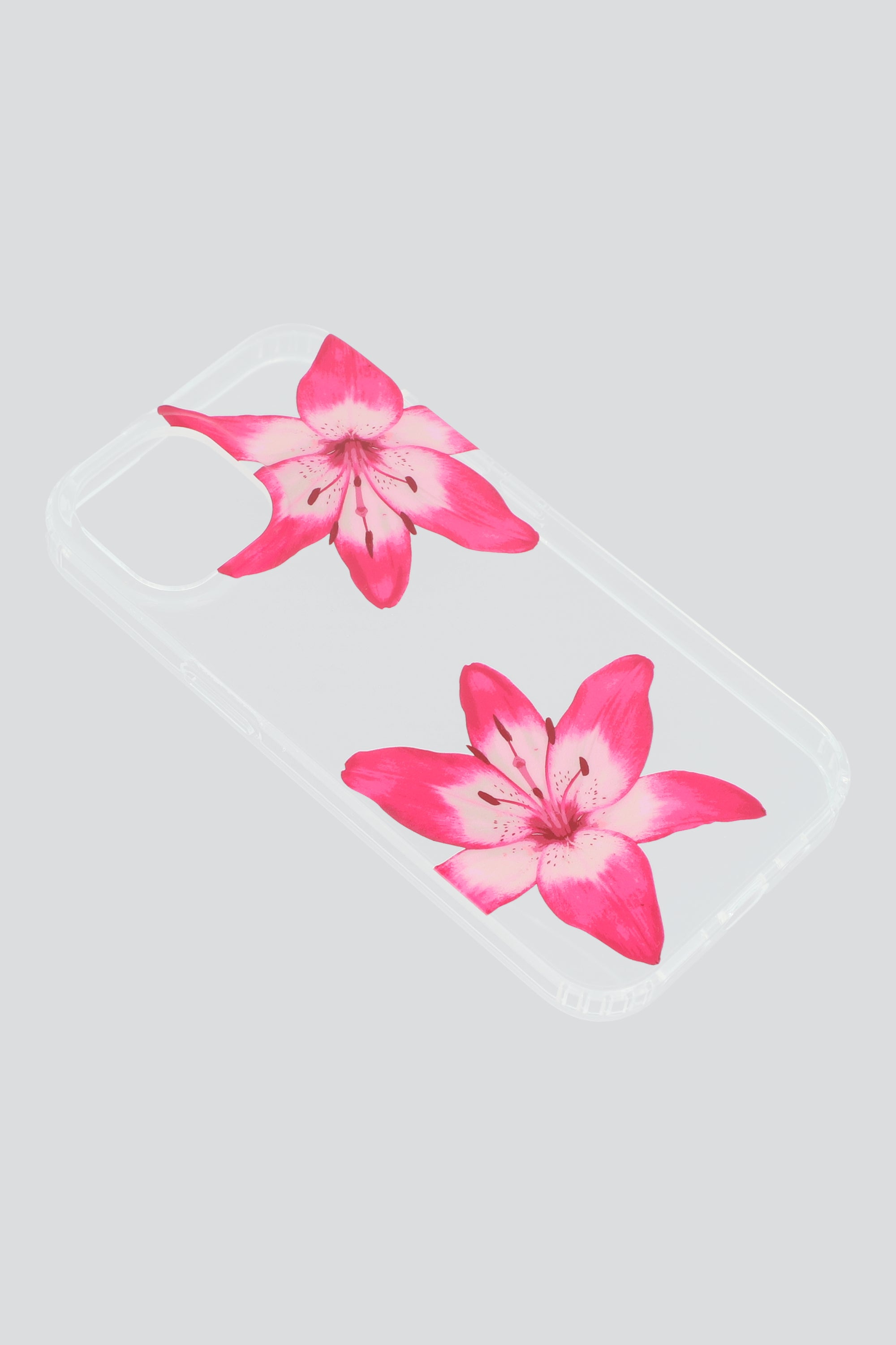 Funda iph 15 dos flores ROSA