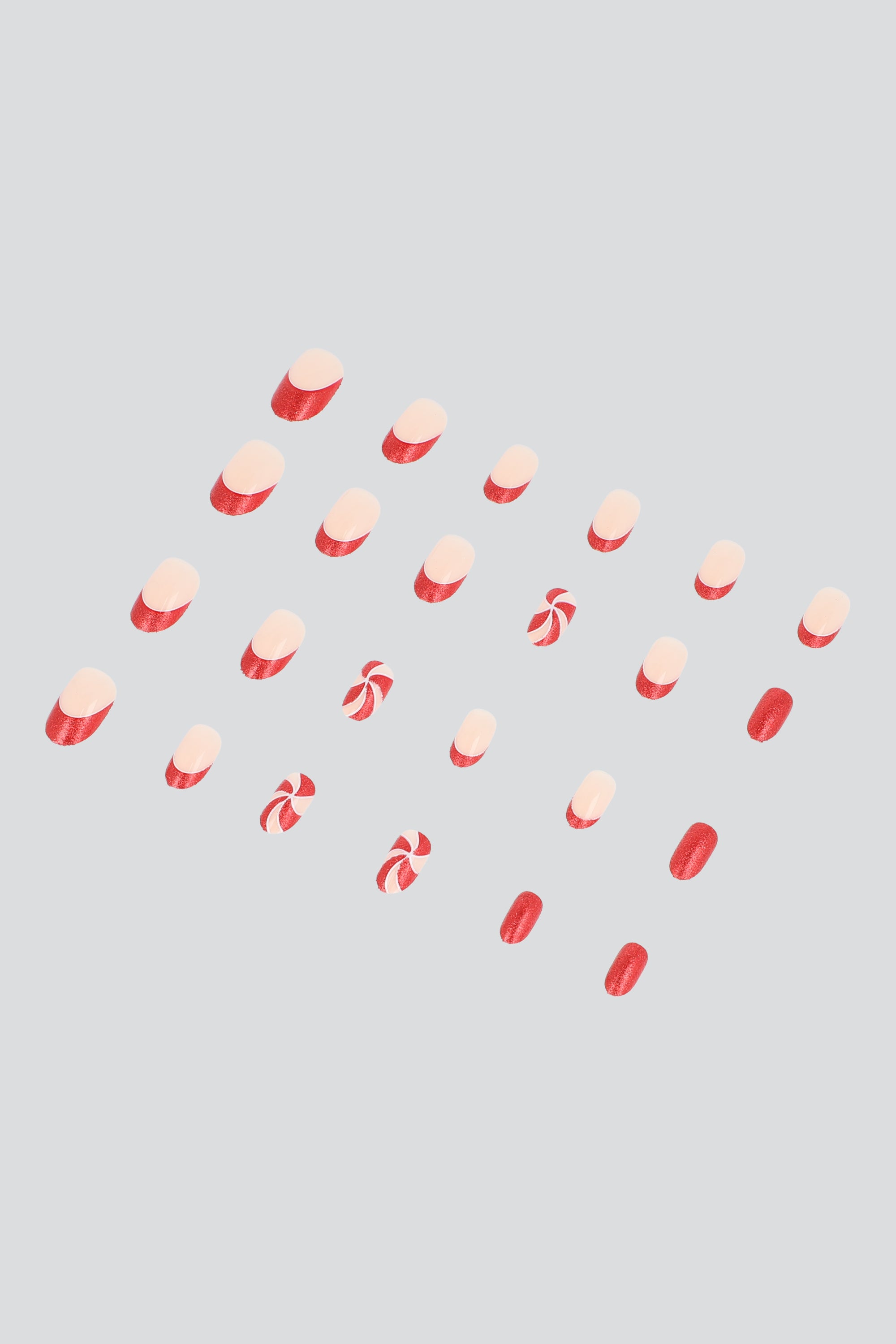 Set 24 french navidad ojo de gato ROJO