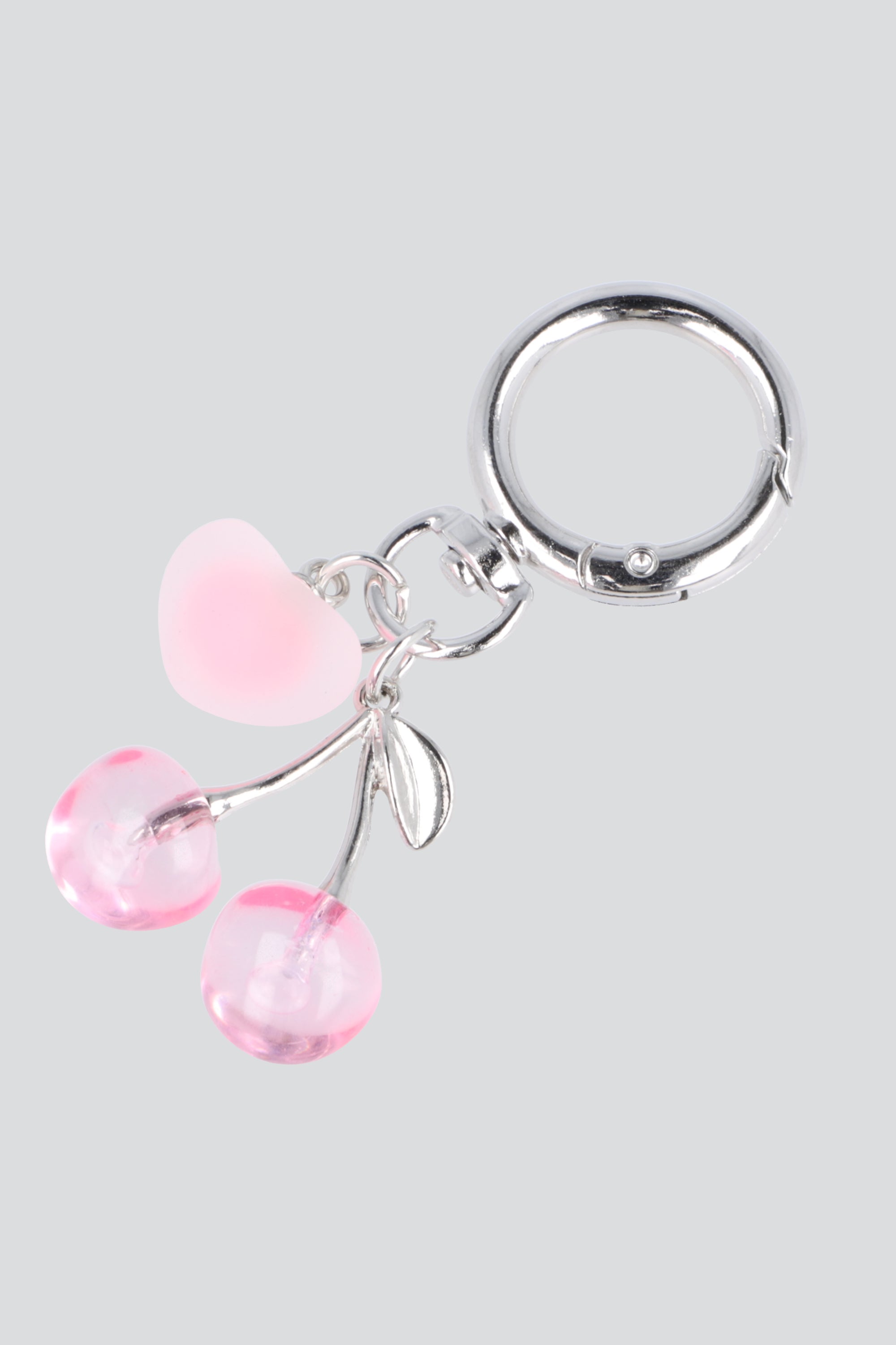 Charm cel corazon cerezas ROSA