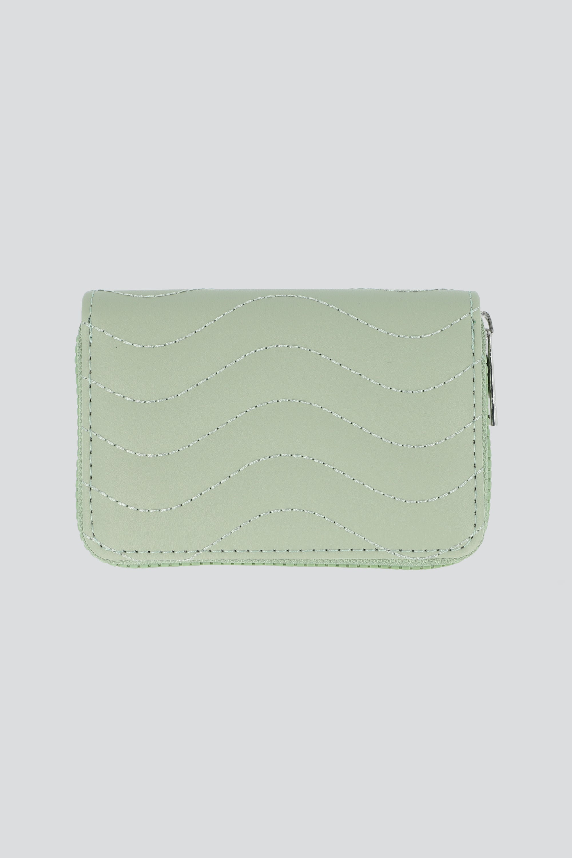 Cartera costura ondas VERDE