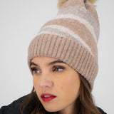Beanie print rayas