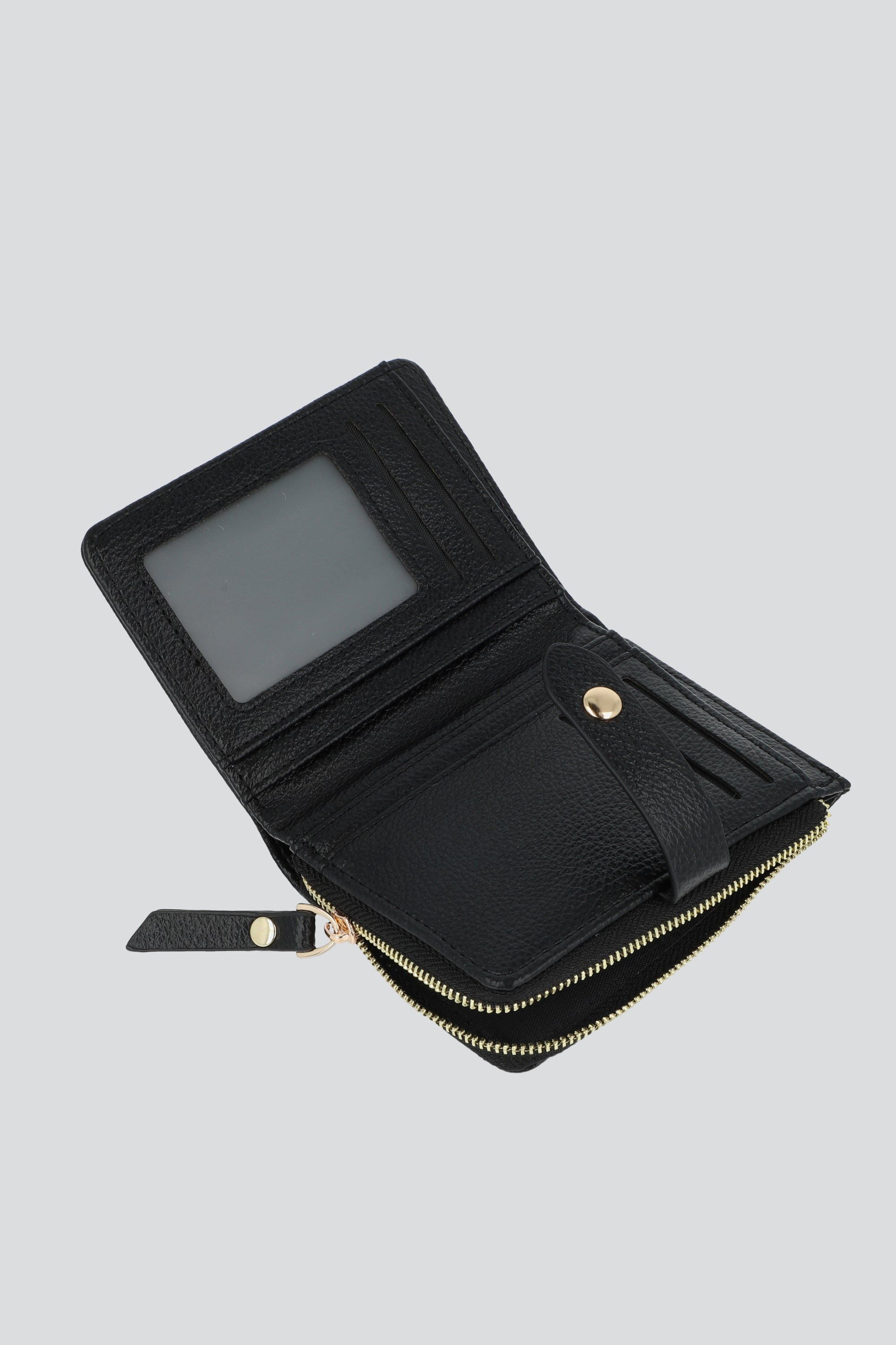 Cartera broche circulo NEGRO