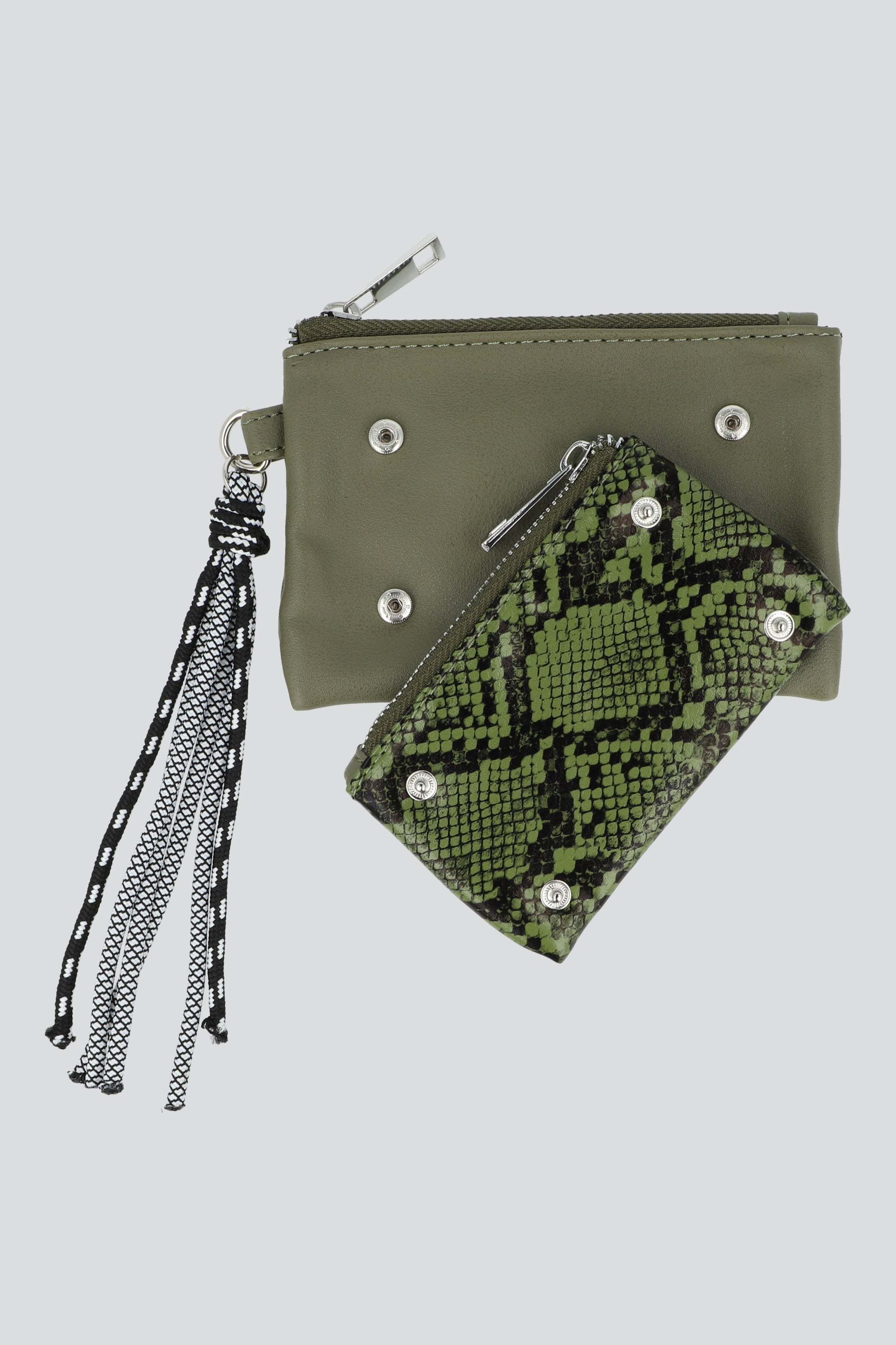 Cartera snk print flecos VERDE