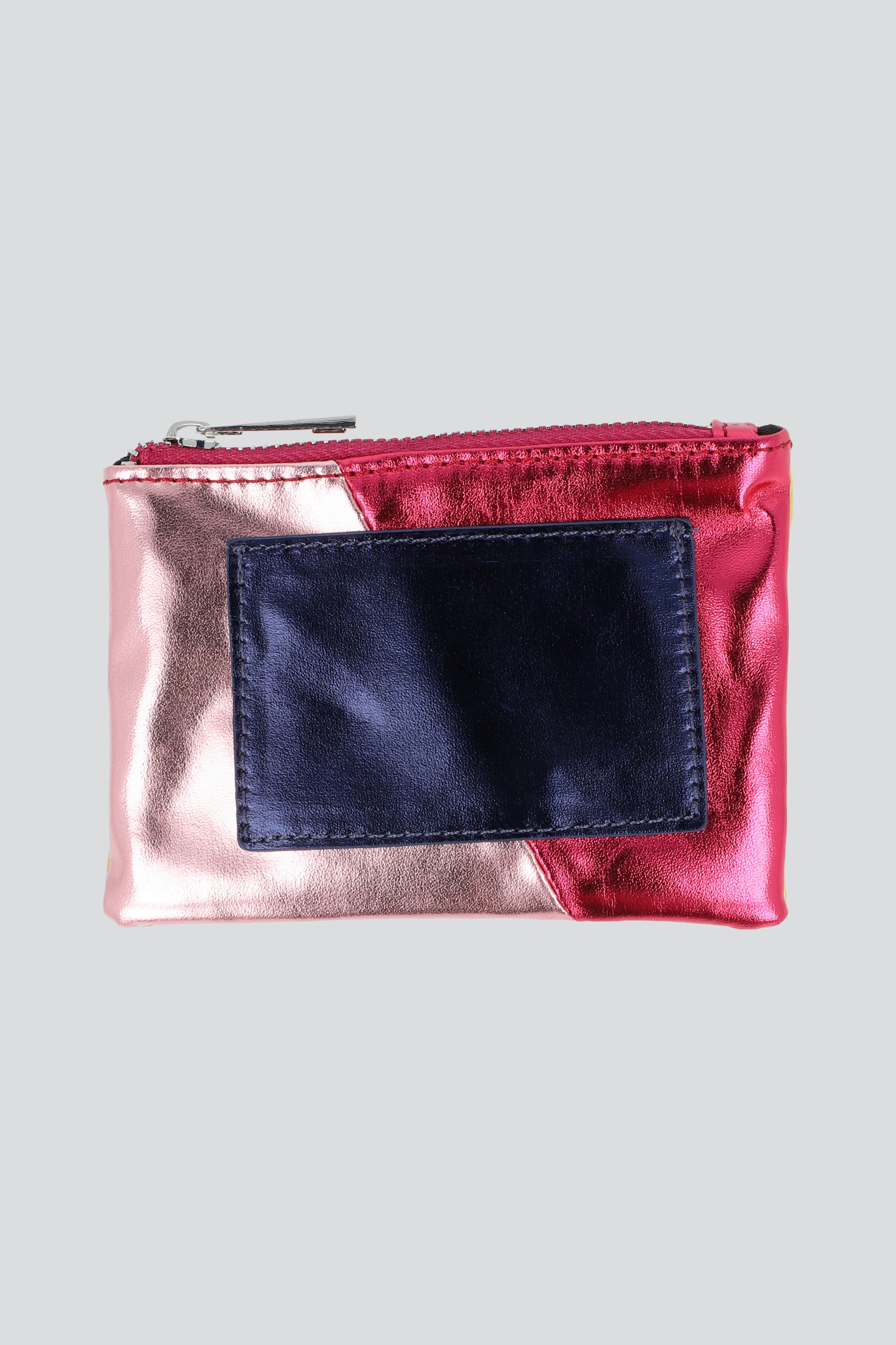 Cartera metalica multicolor ROSA