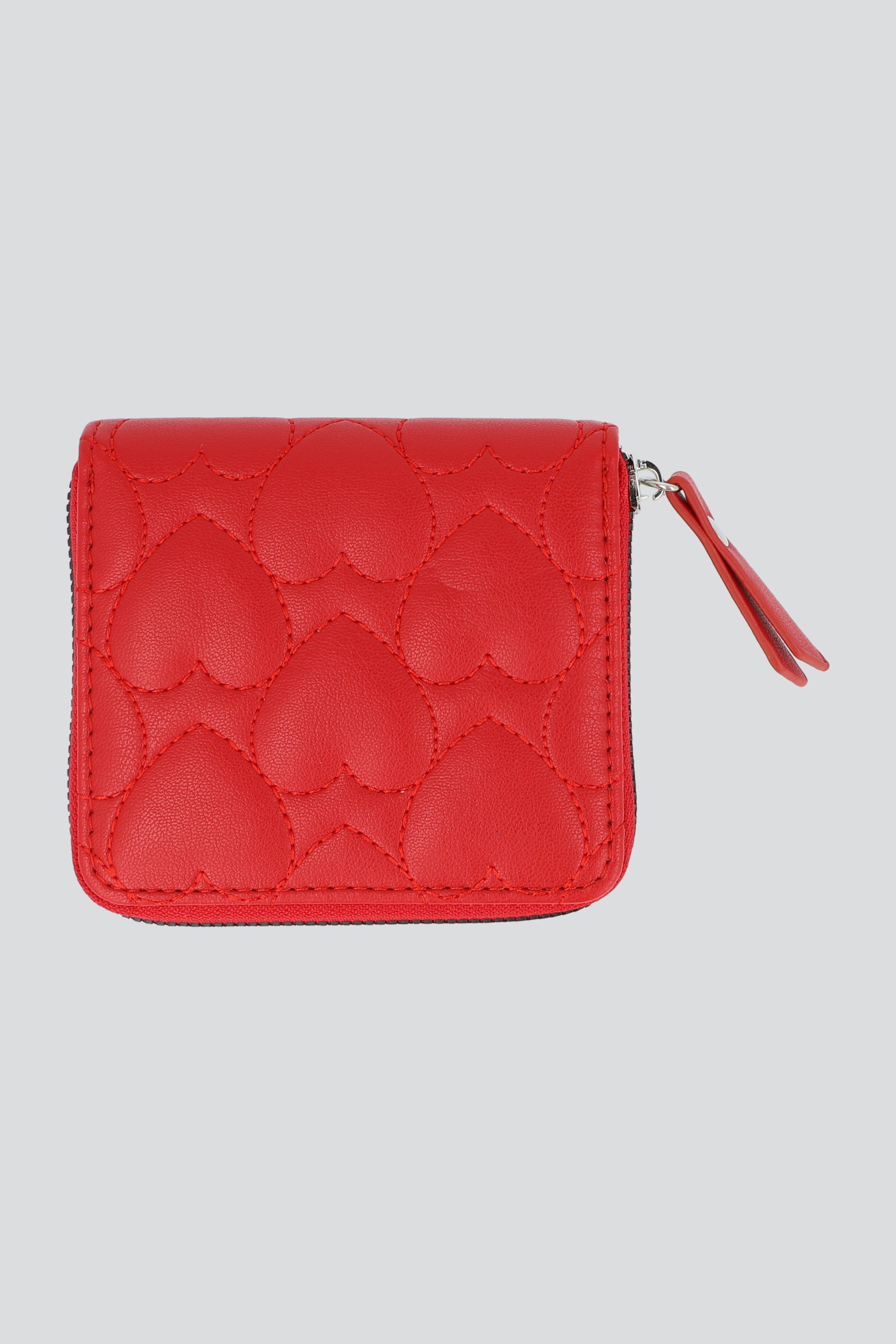 Cartera corazones relieve ROJO