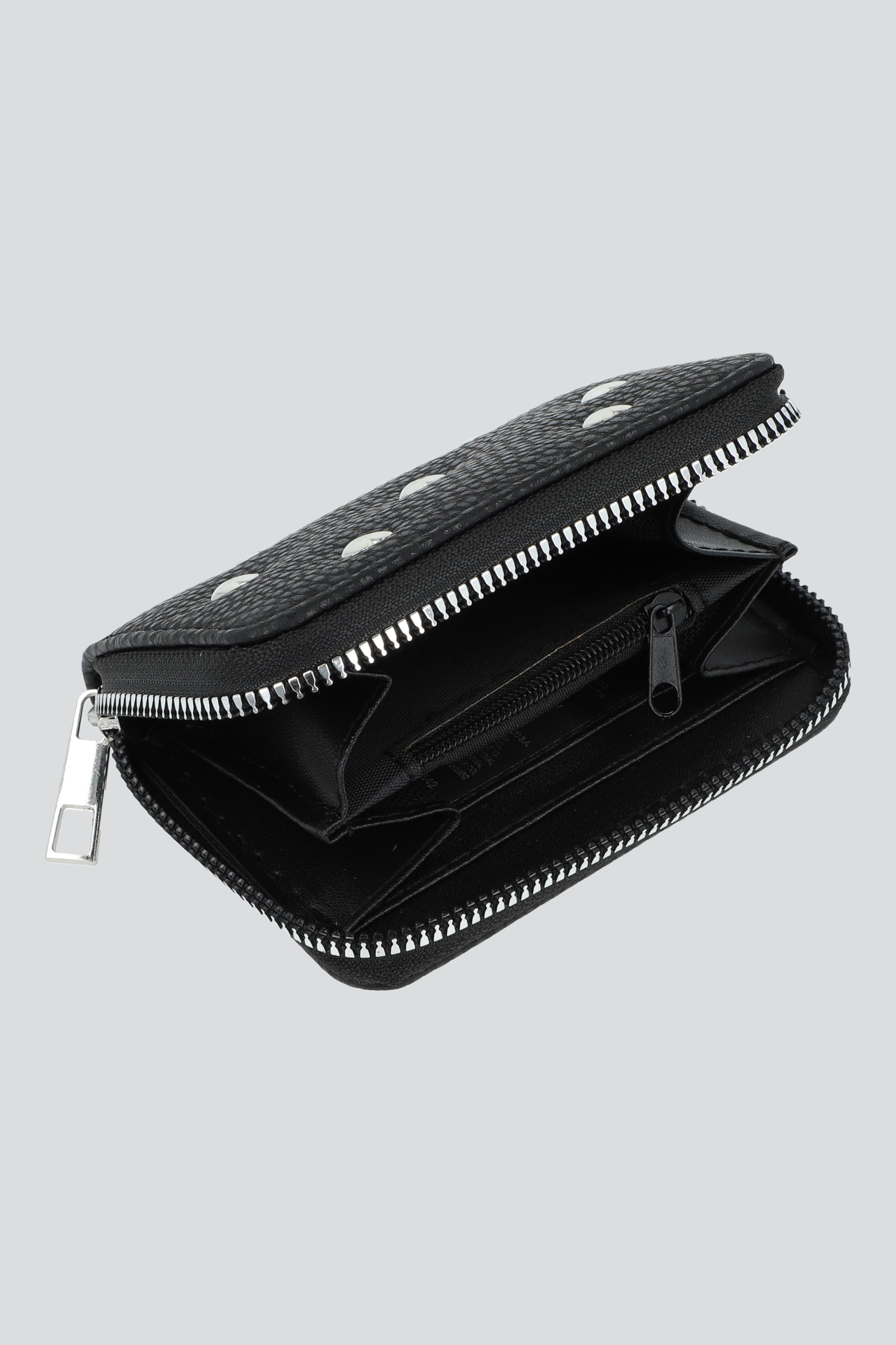 Cartera studs corazones NEGRO