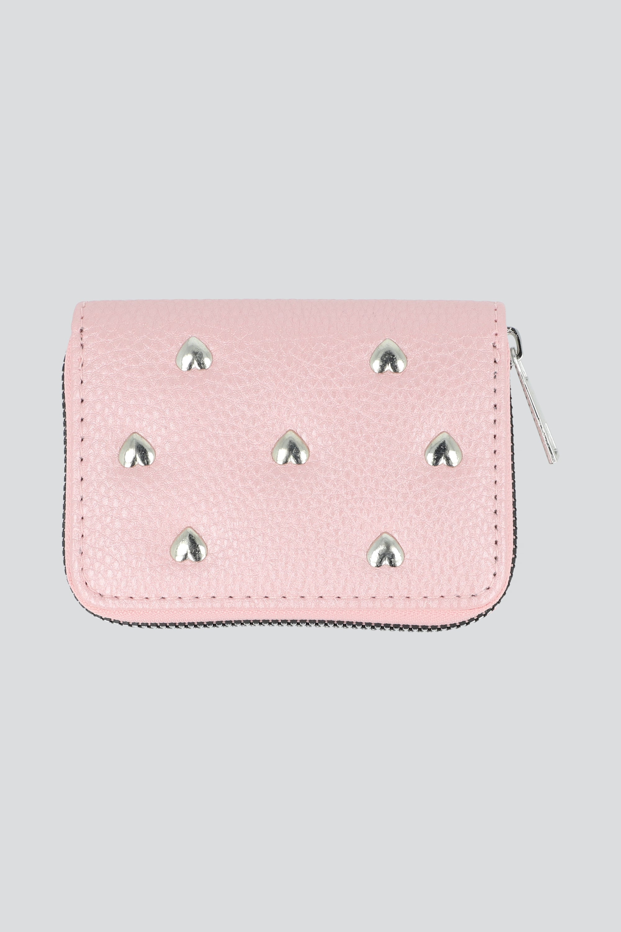 Cartera studs corazones ROSA
