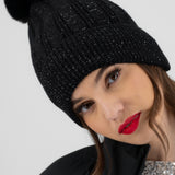 Beanie jaspe lurex