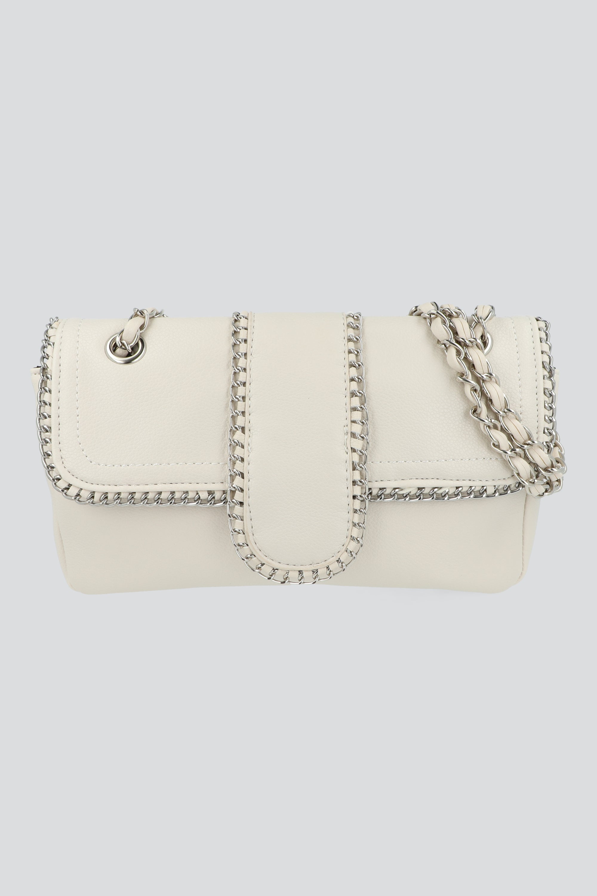 Bolsa shoulder orilla cadena BLANCO
