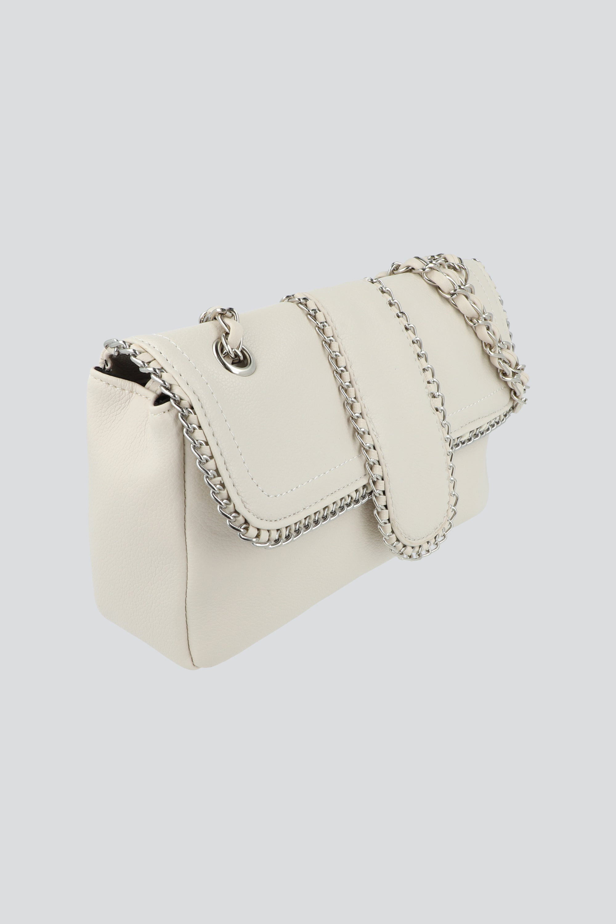 Bolsa shoulder orilla cadena BLANCO