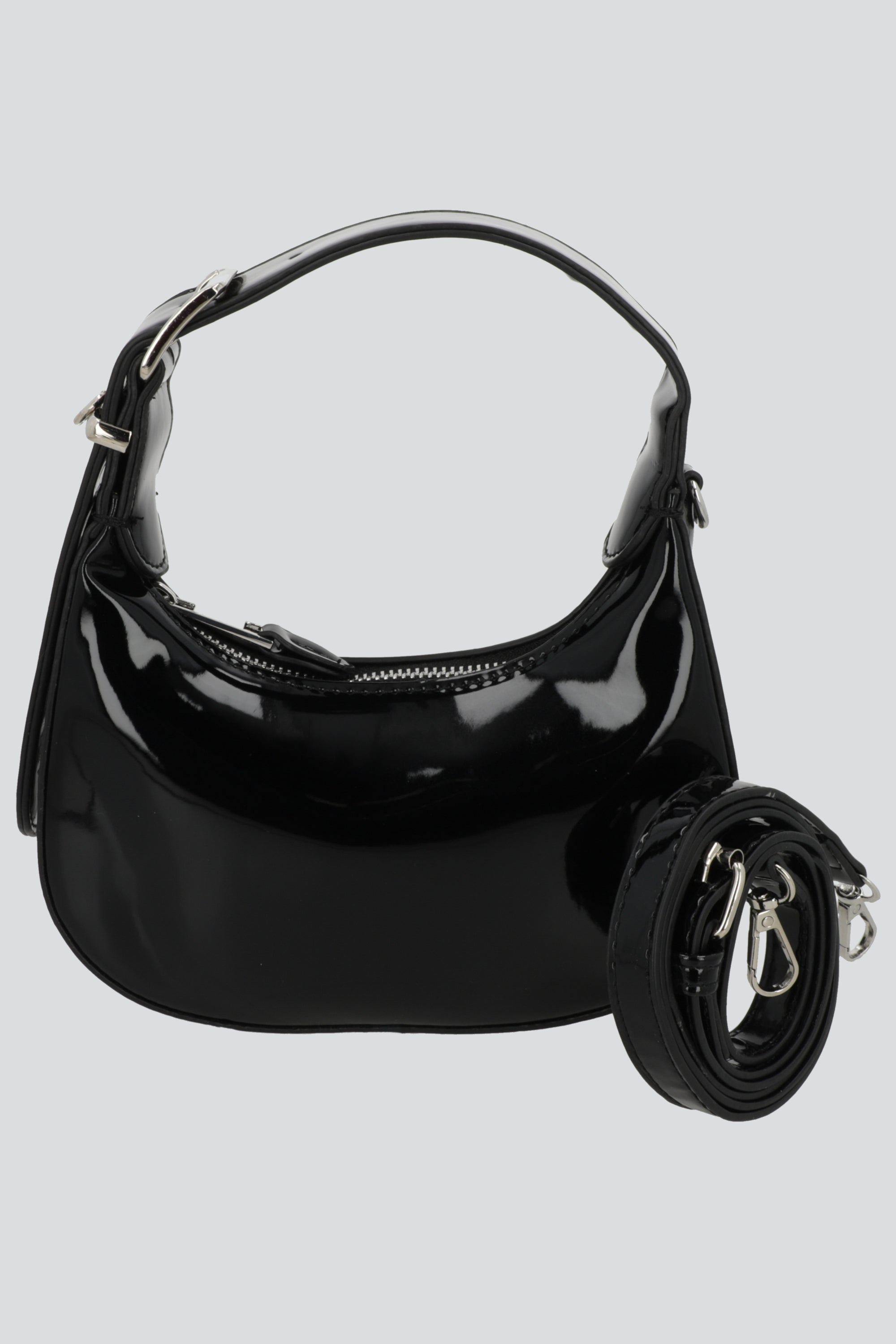 Bolsa shoulder charol NEGRO