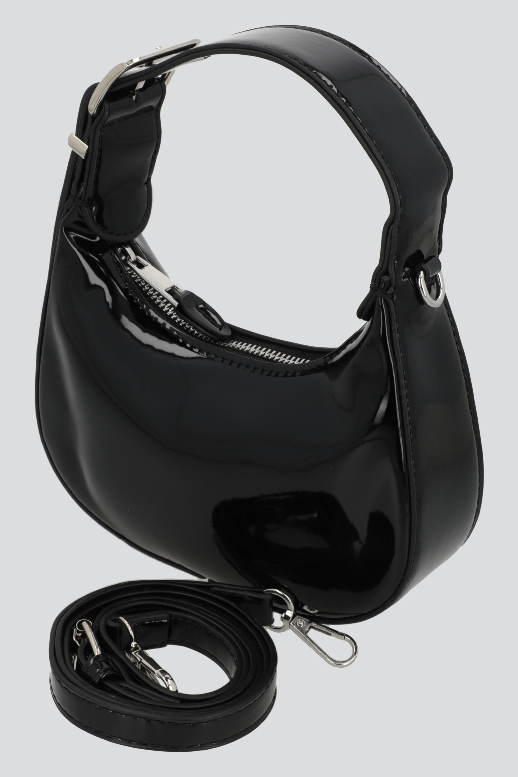 Bolsa shoulder charol NEGRO