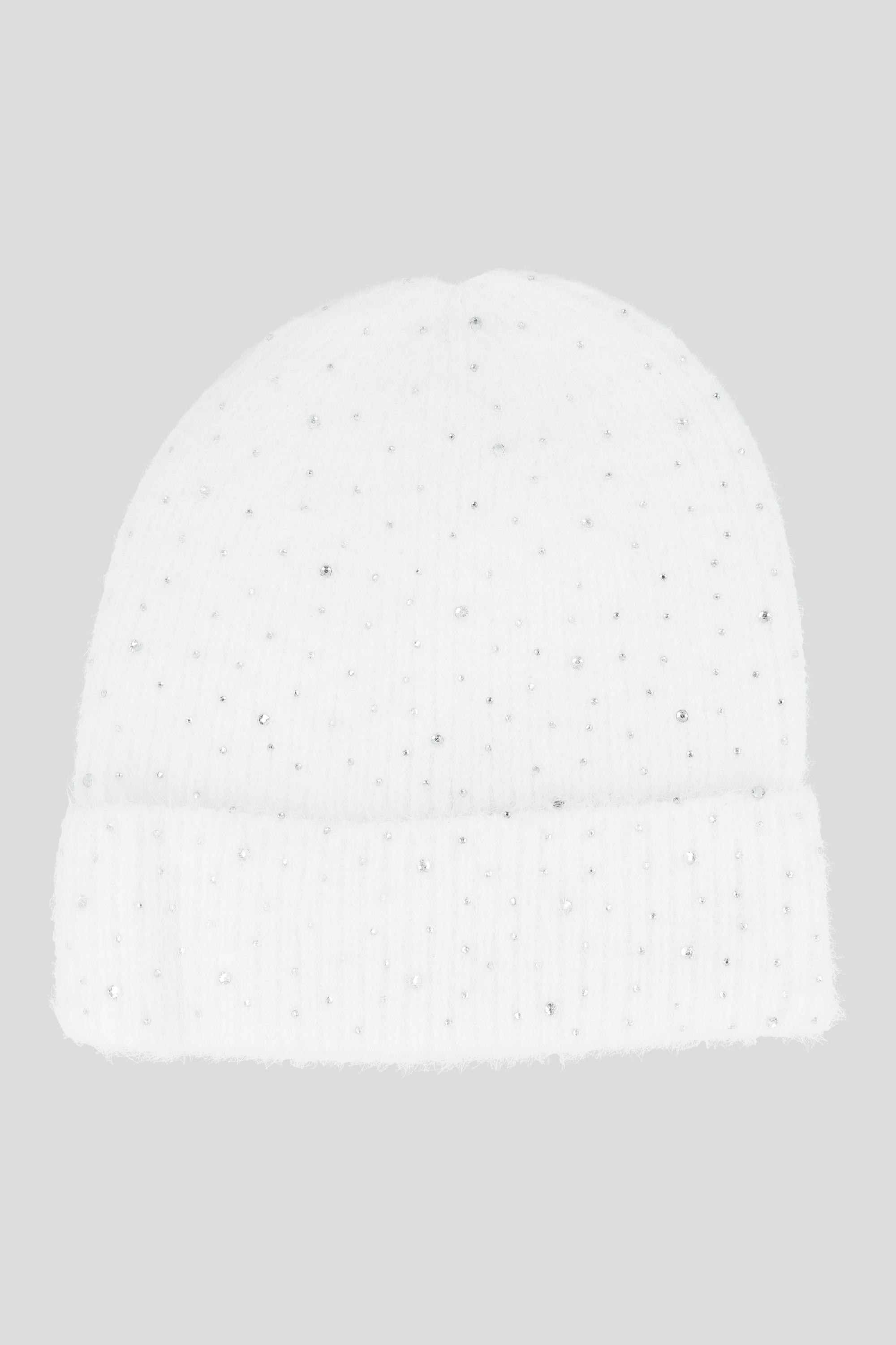 Beanie mini brillos BLANCO
