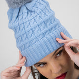 Beanie trenzas fluffy