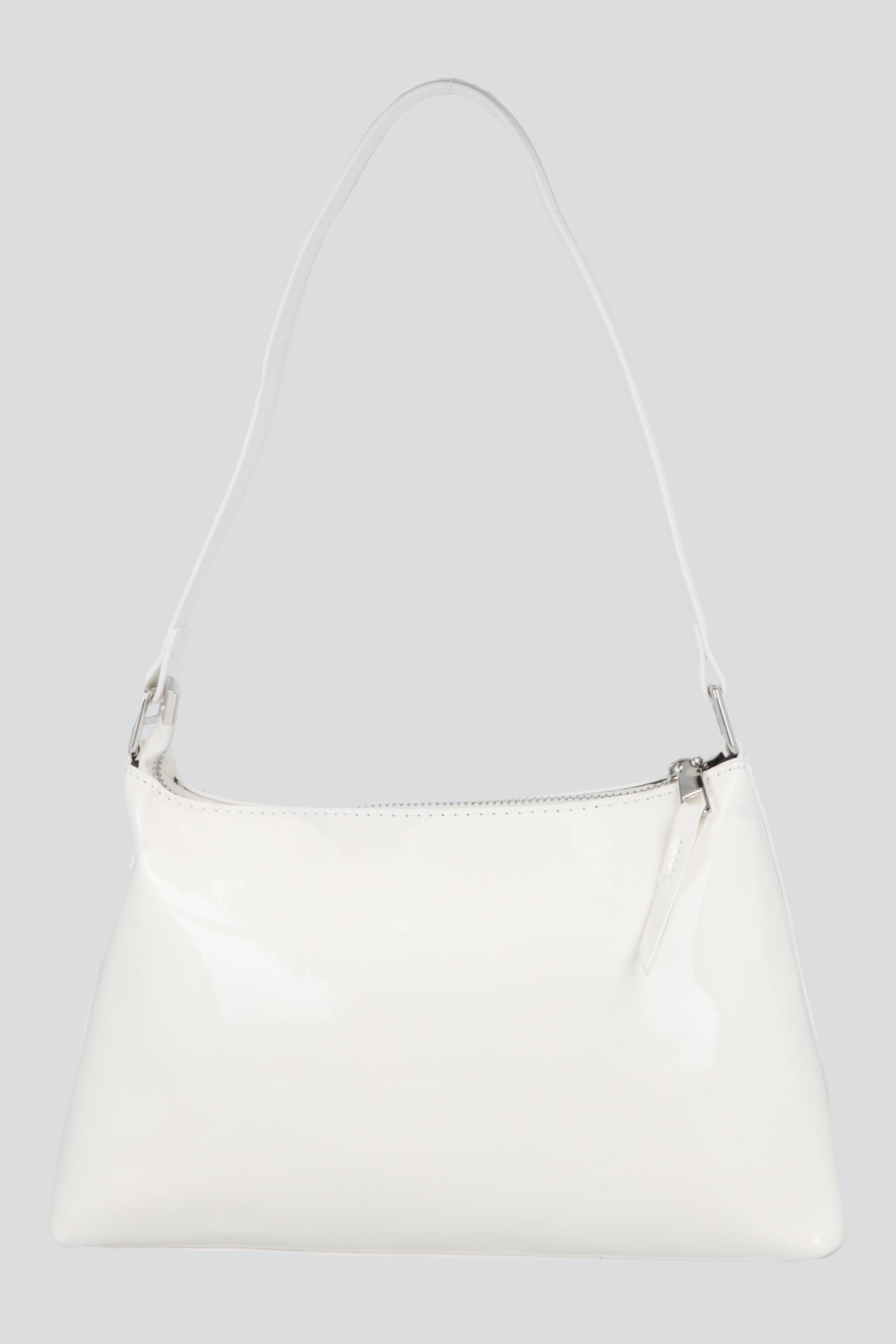 Bolsa baguette charol HUESO