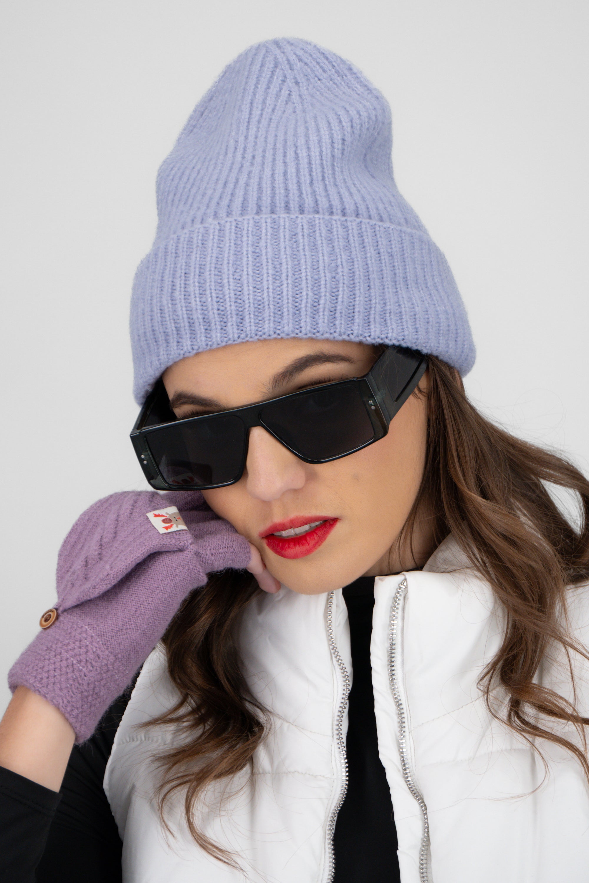 Beanie sencillo color MORADO