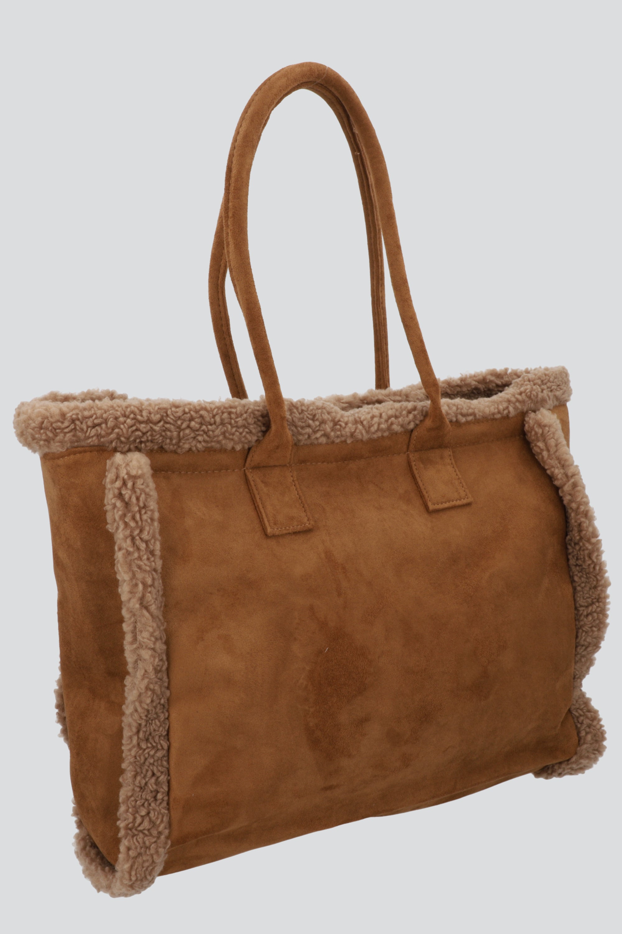 Bolsa tote grande sherpa CAFE