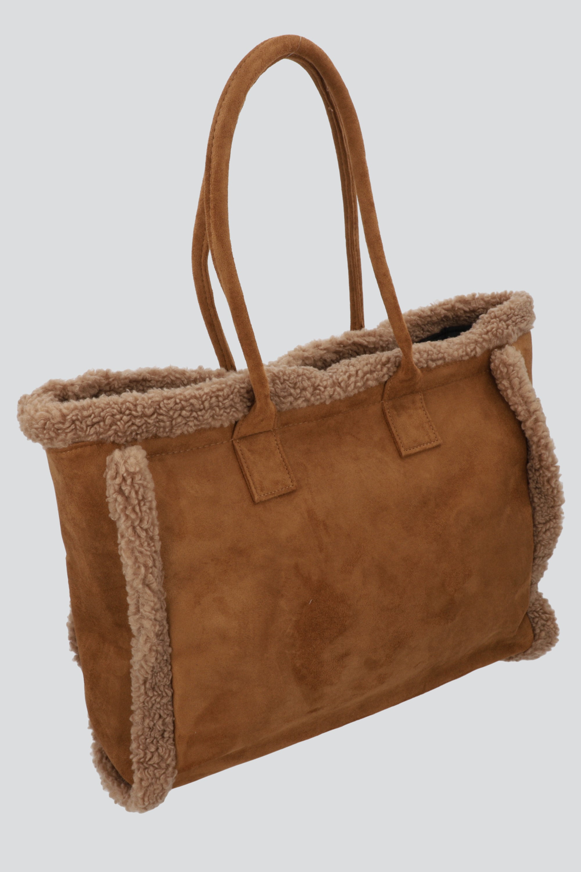Bolsa tote grande sherpa CAFE