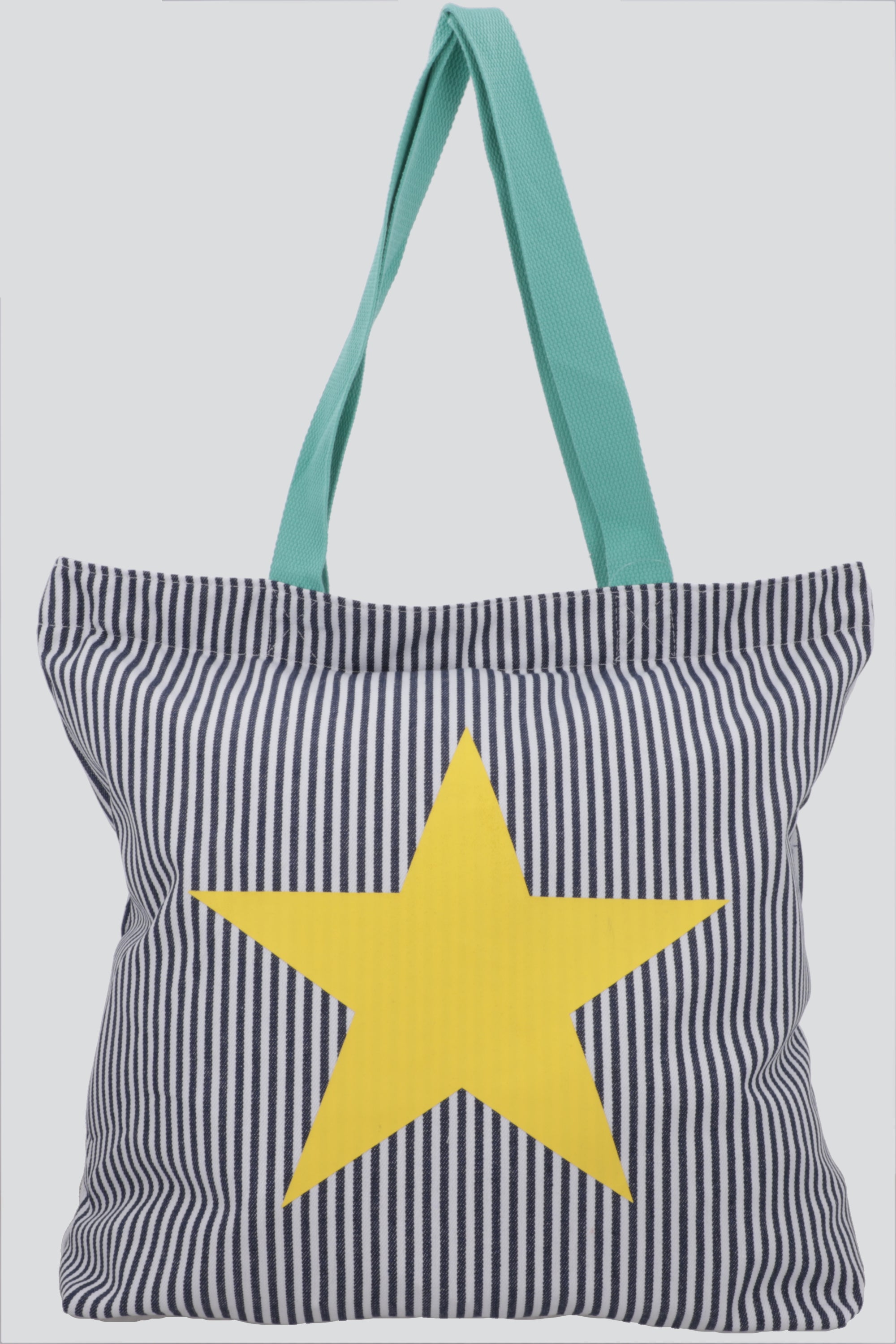 Bolsa tote rayas print AMARILLO