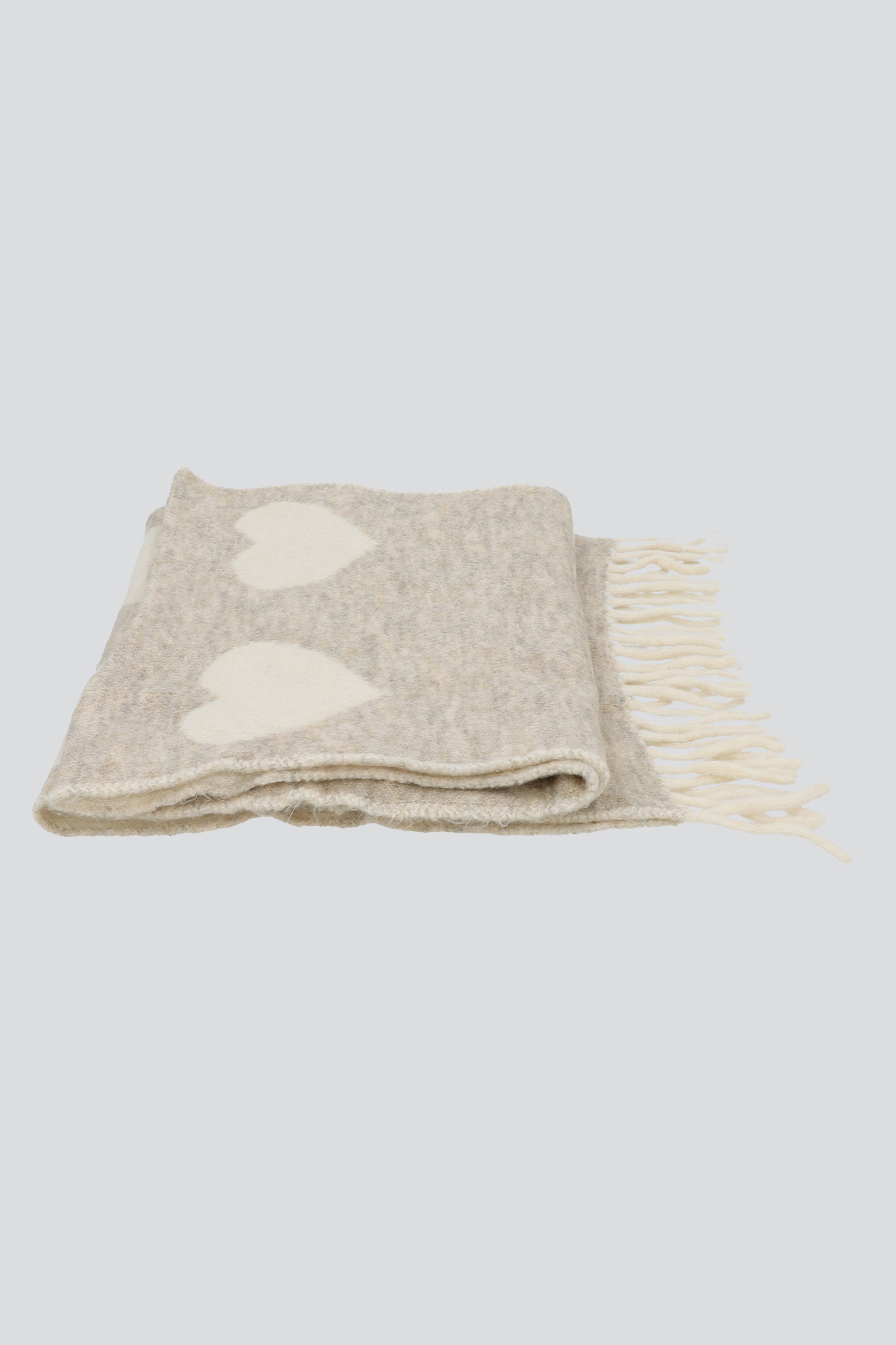 Bufanda corazones BEIGE