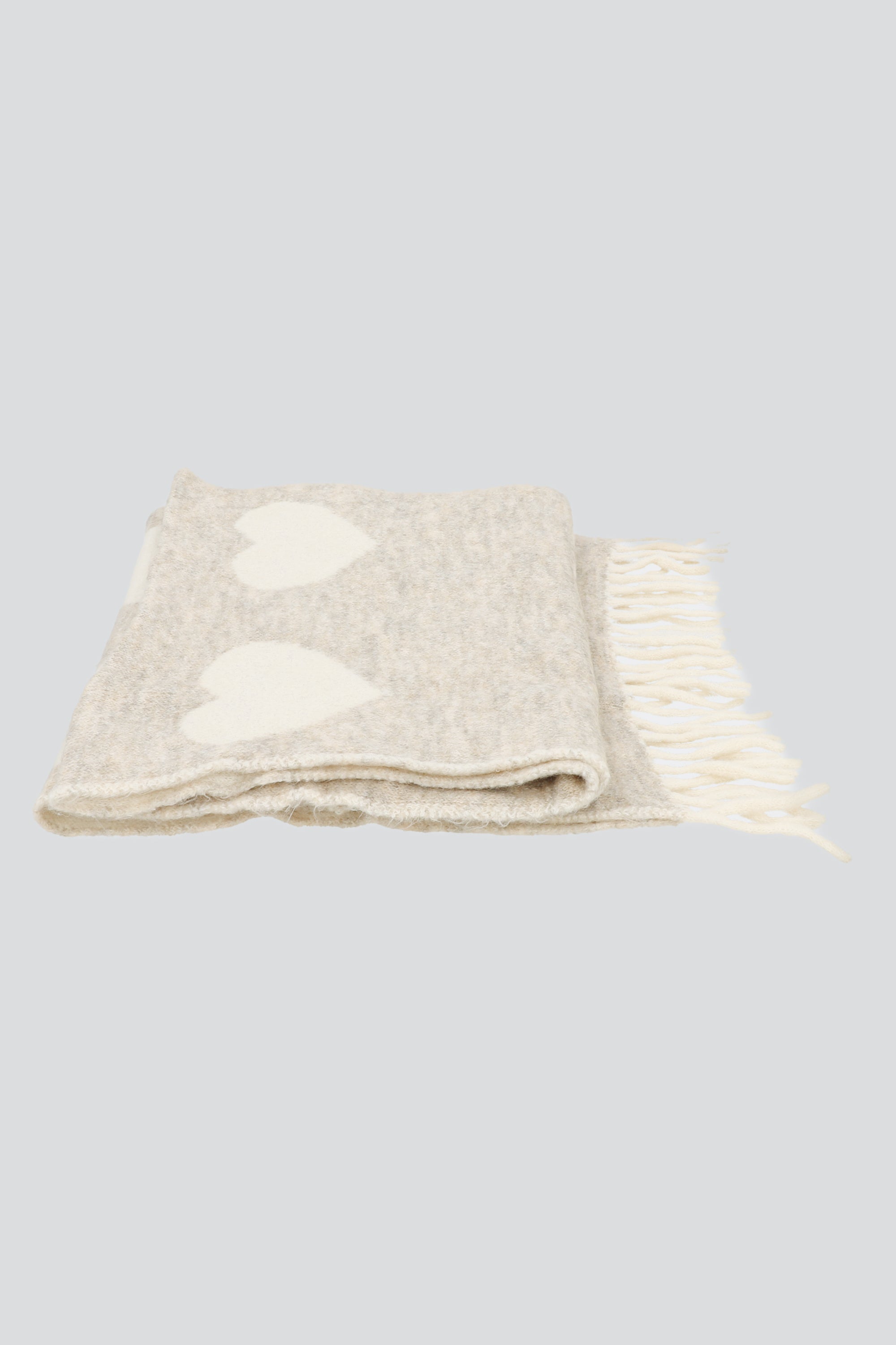 Bufanda corazones BEIGE