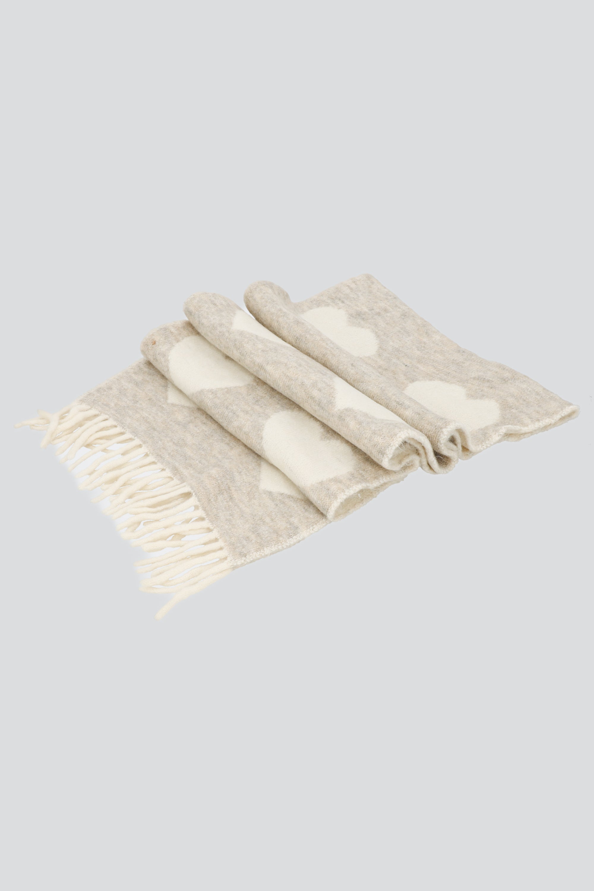 Bufanda corazones BEIGE