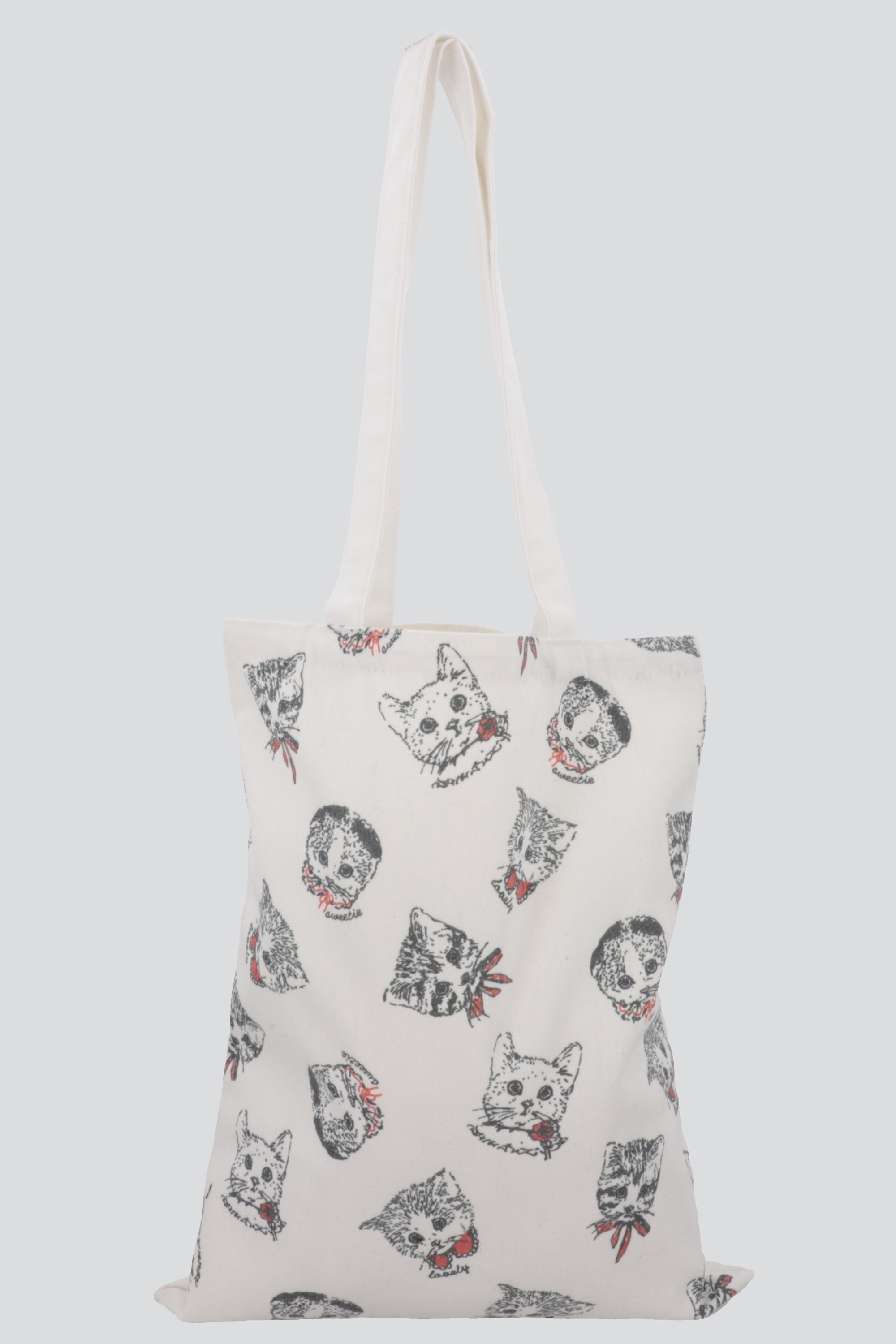 Bolsa tote print gatos NEGRO