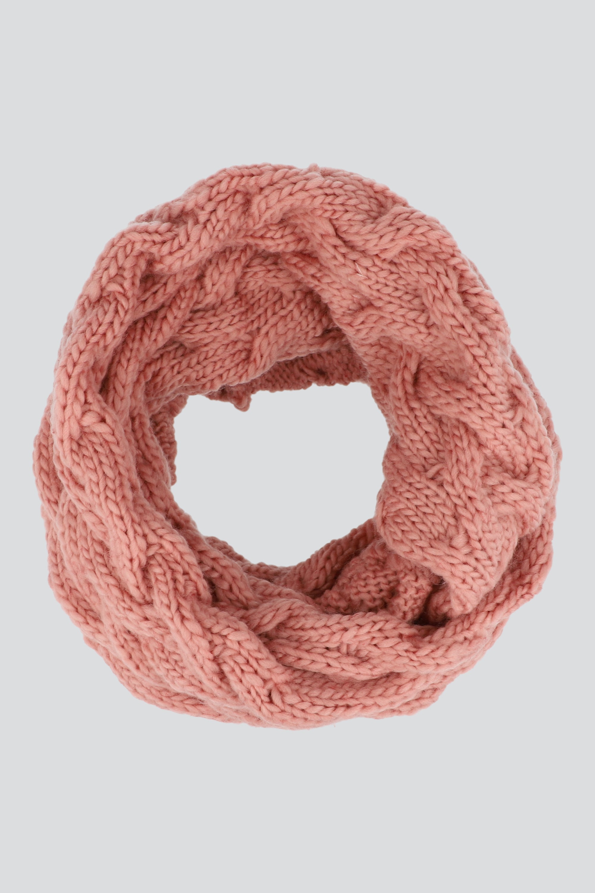 Bufanda cuello trenzado ROSA