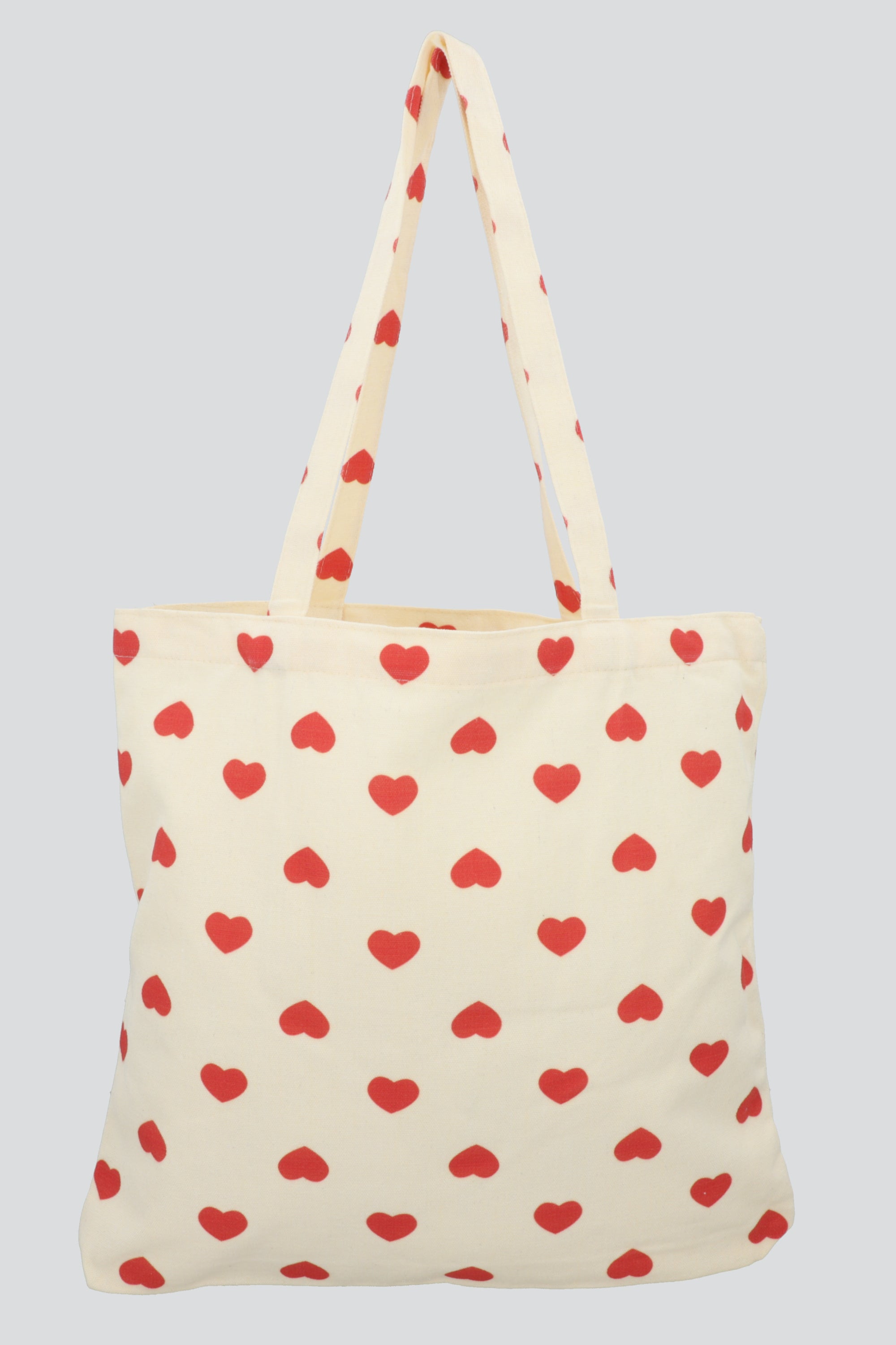 Bolsa tote corazones ROJO