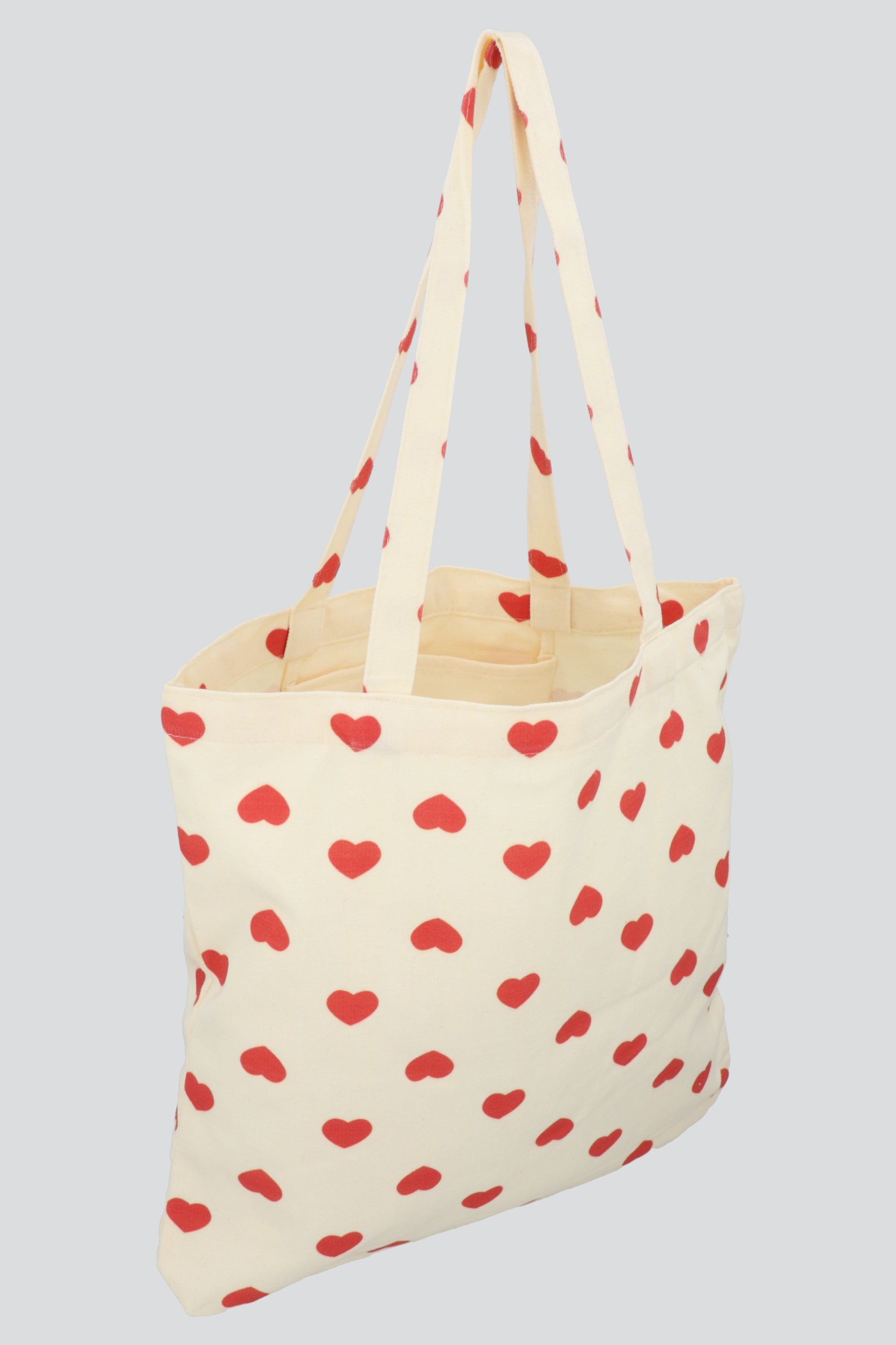 Bolsa tote corazones ROJO