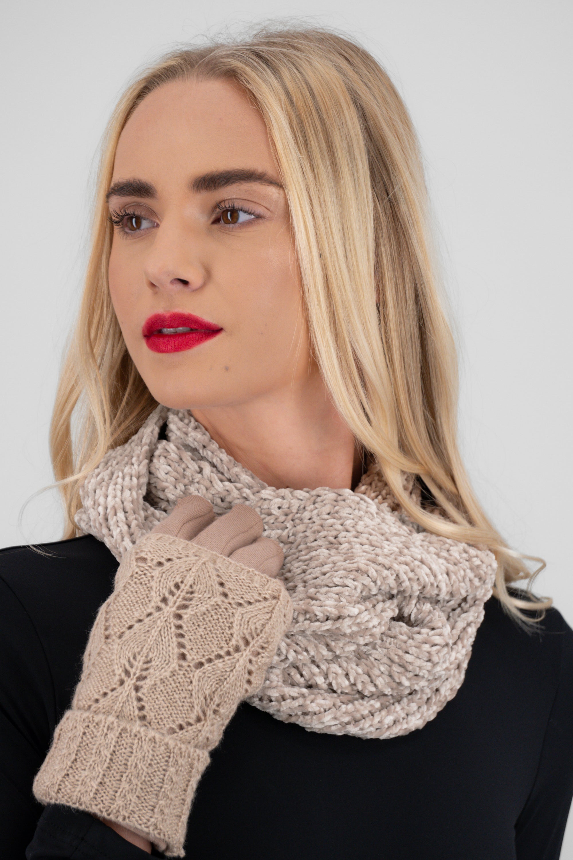 Bufanda cuello sencillo BEIGE