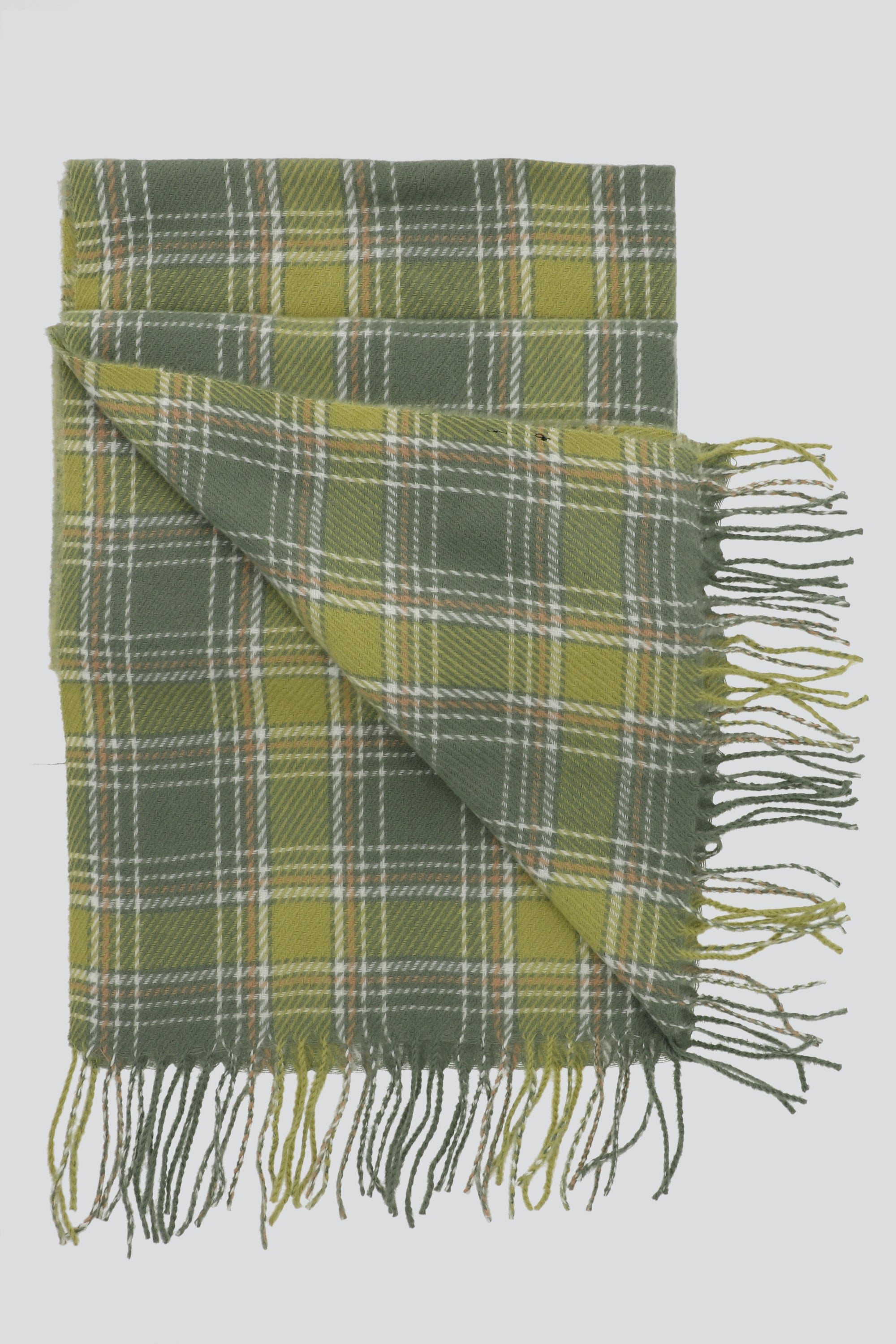 Bufanda cuadros linea VERDE