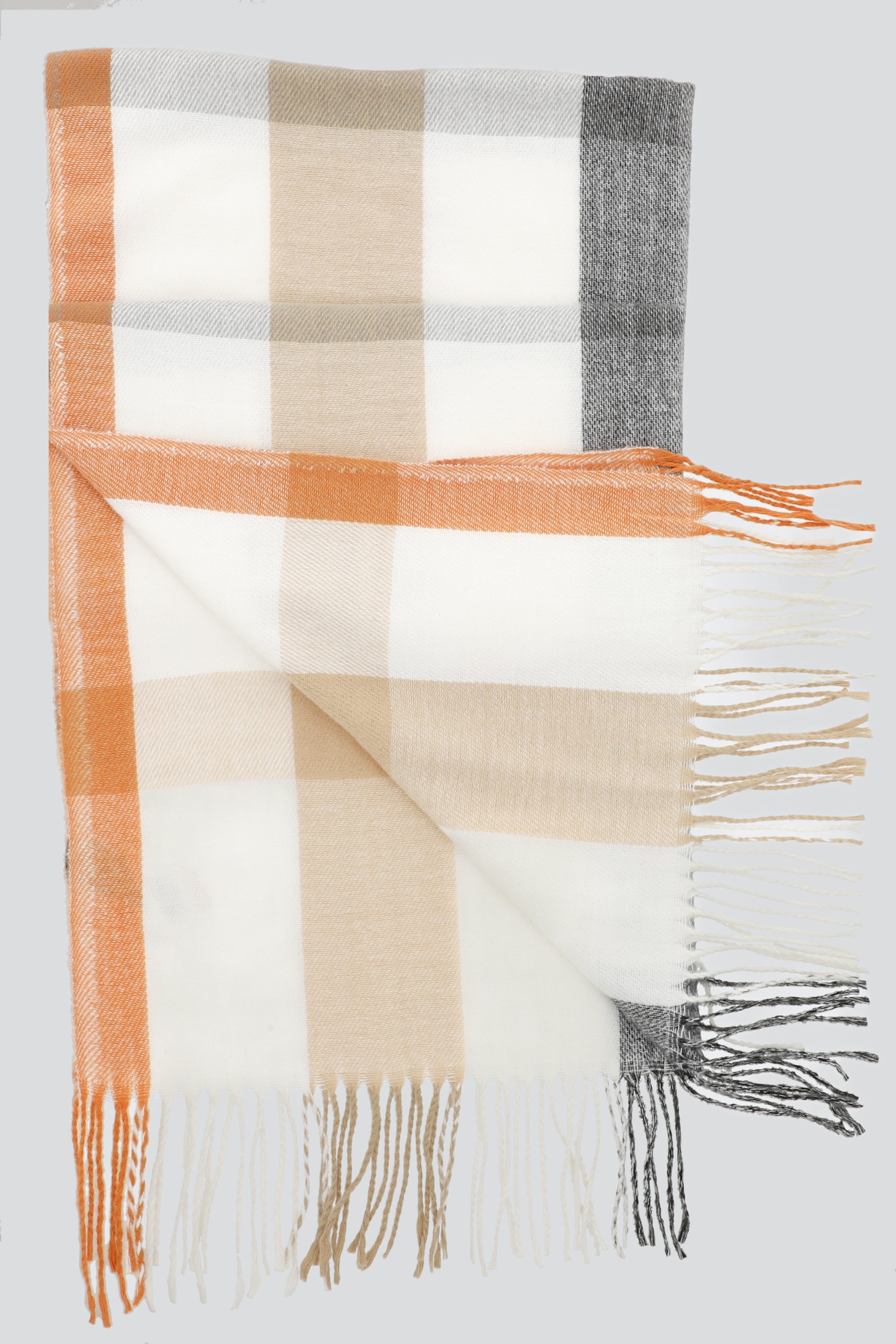 Bufanda mega cuadros BEIGE