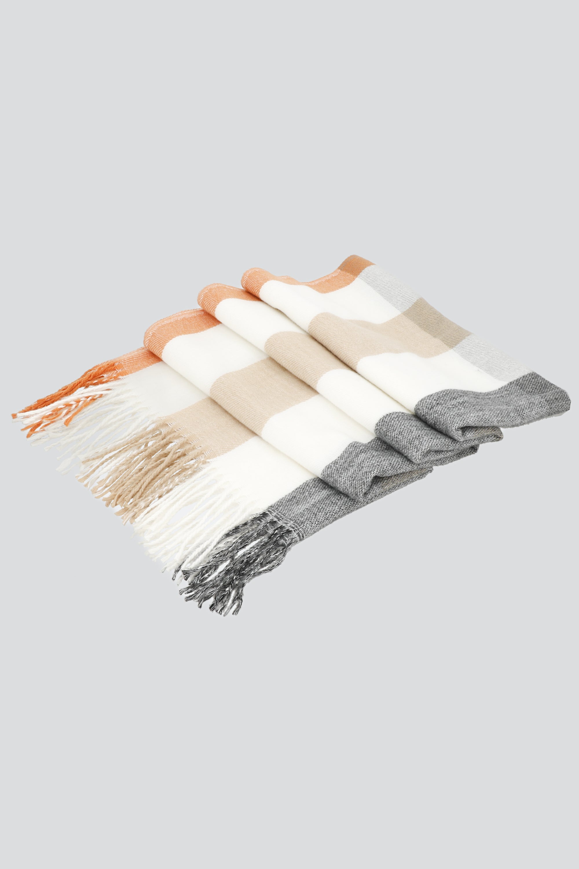 Bufanda mega cuadros BEIGE