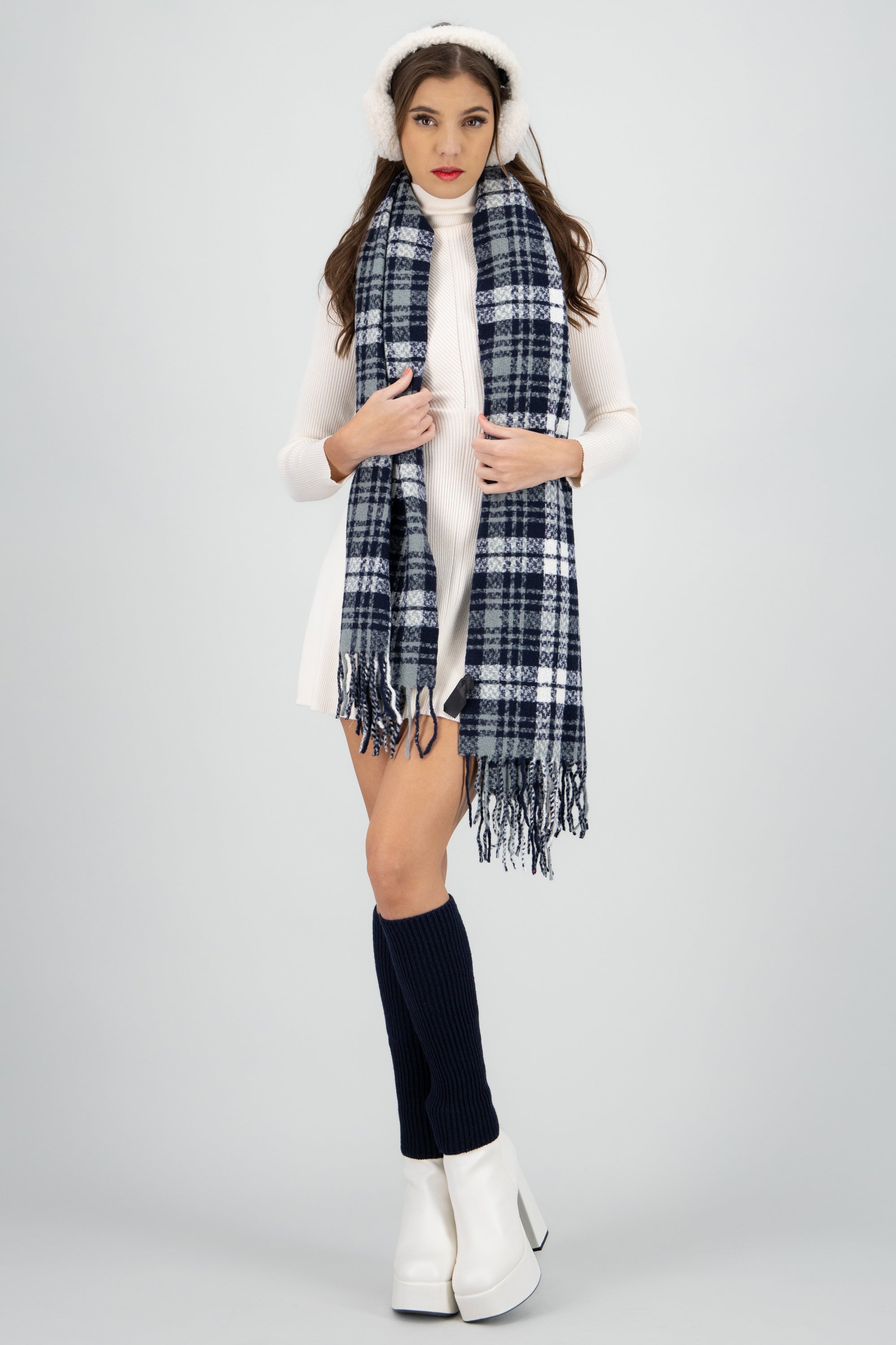 Bufanda mini cuadros MARINO