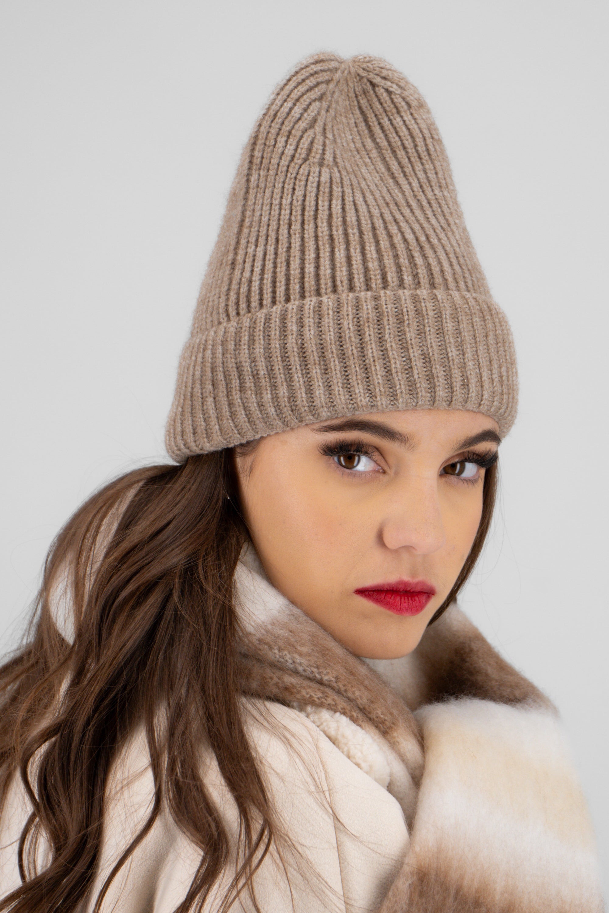 Beanie sencillo jaspe CAFE