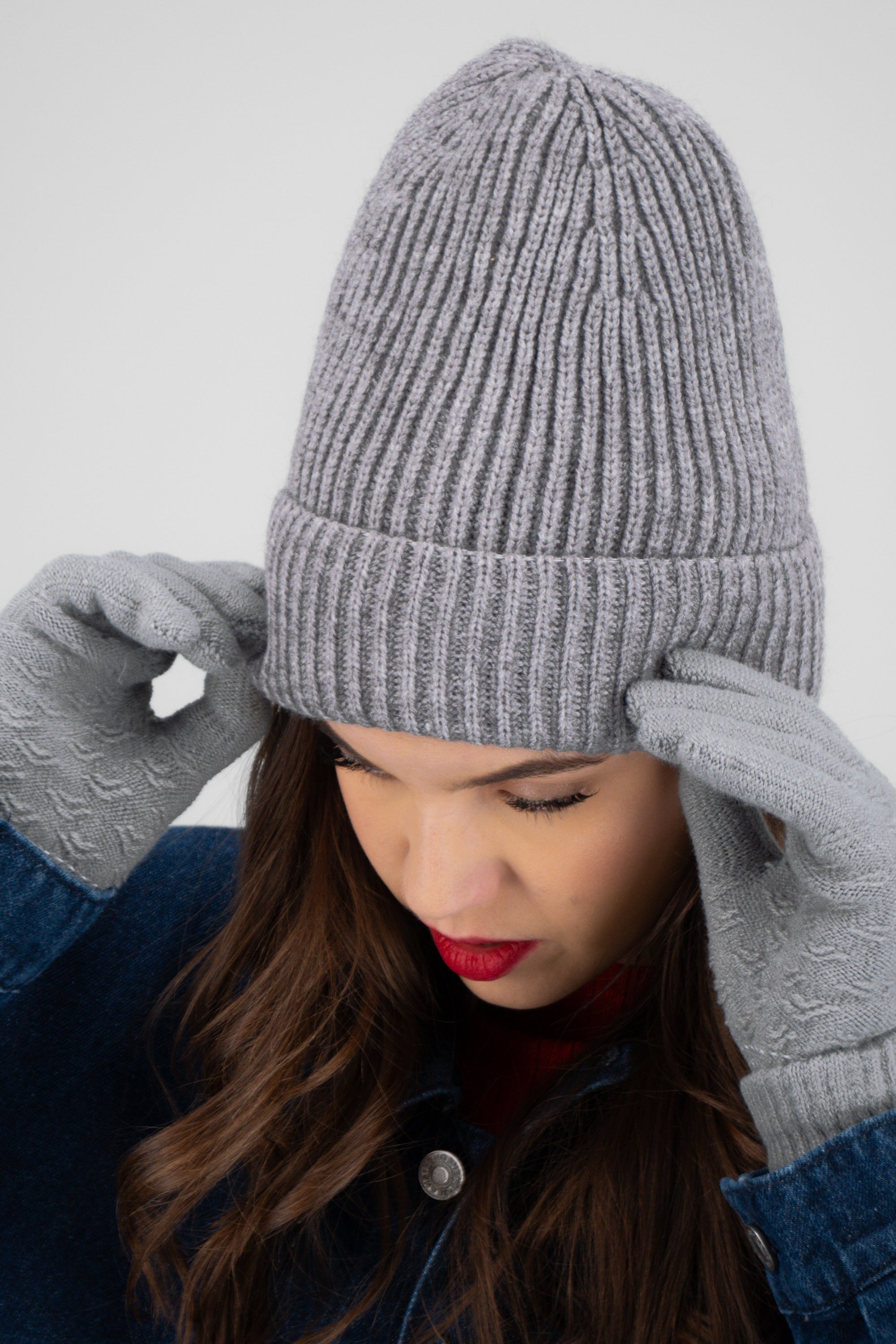 Beanie sencillo jaspe GRIS