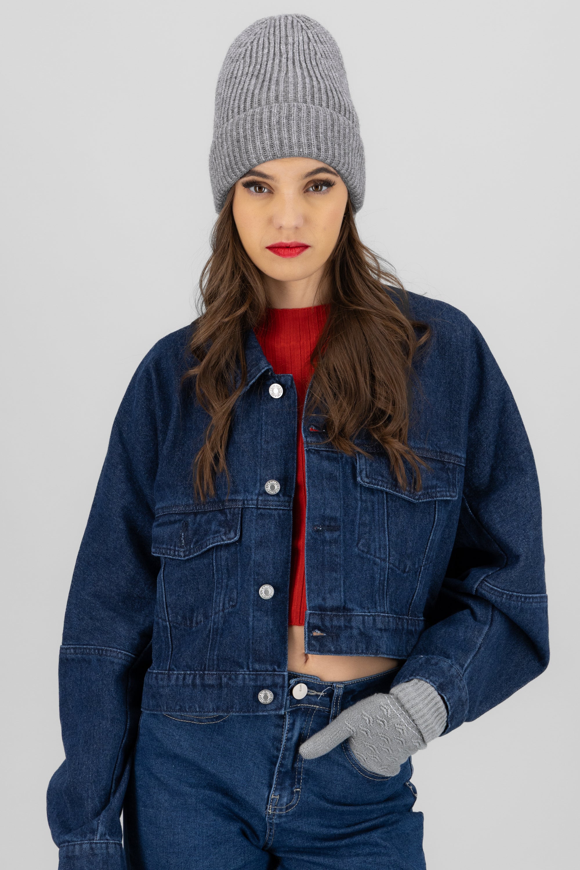 Beanie sencillo jaspe GRIS