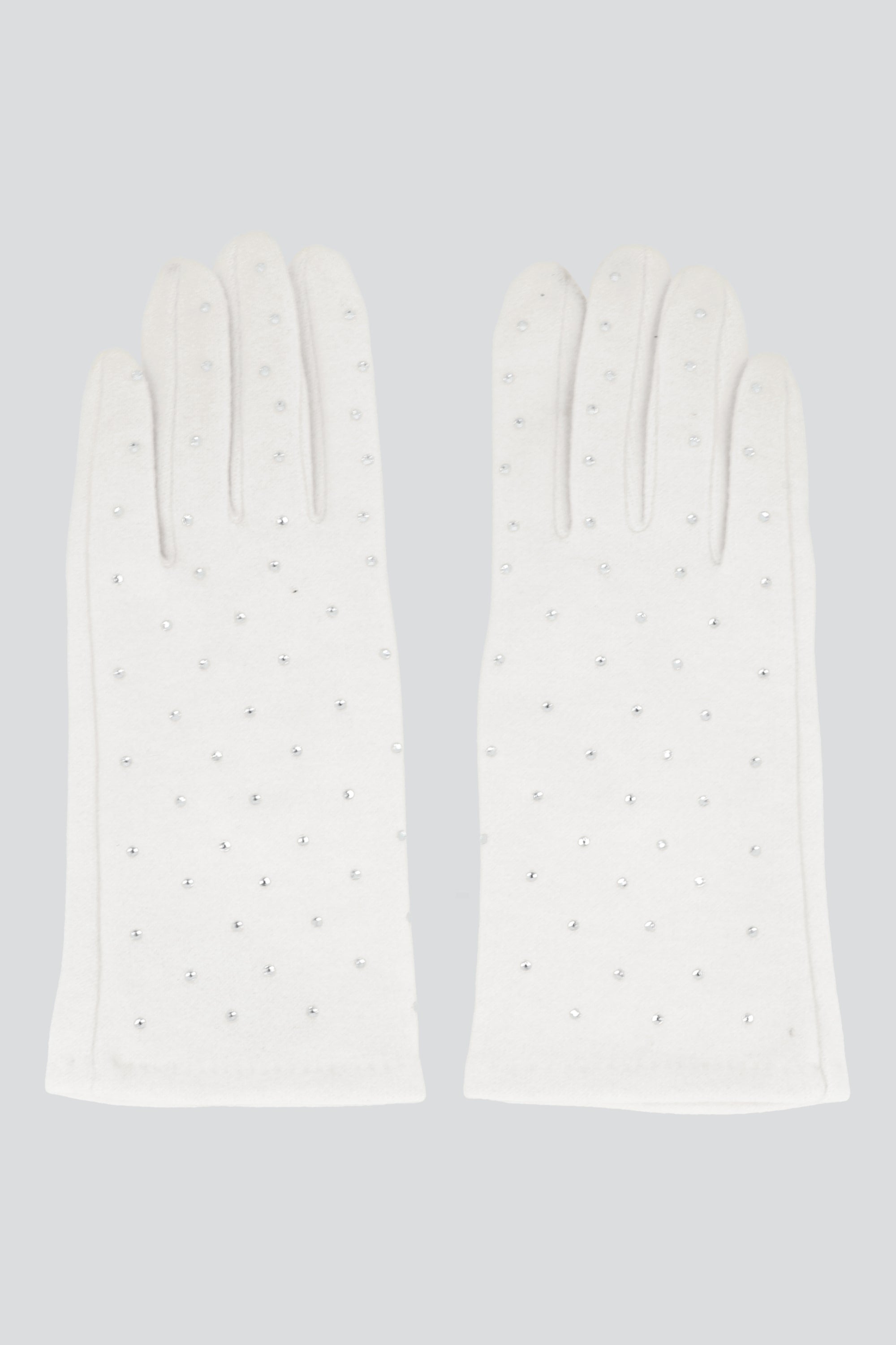 Guantes brillos detalle BEIGE