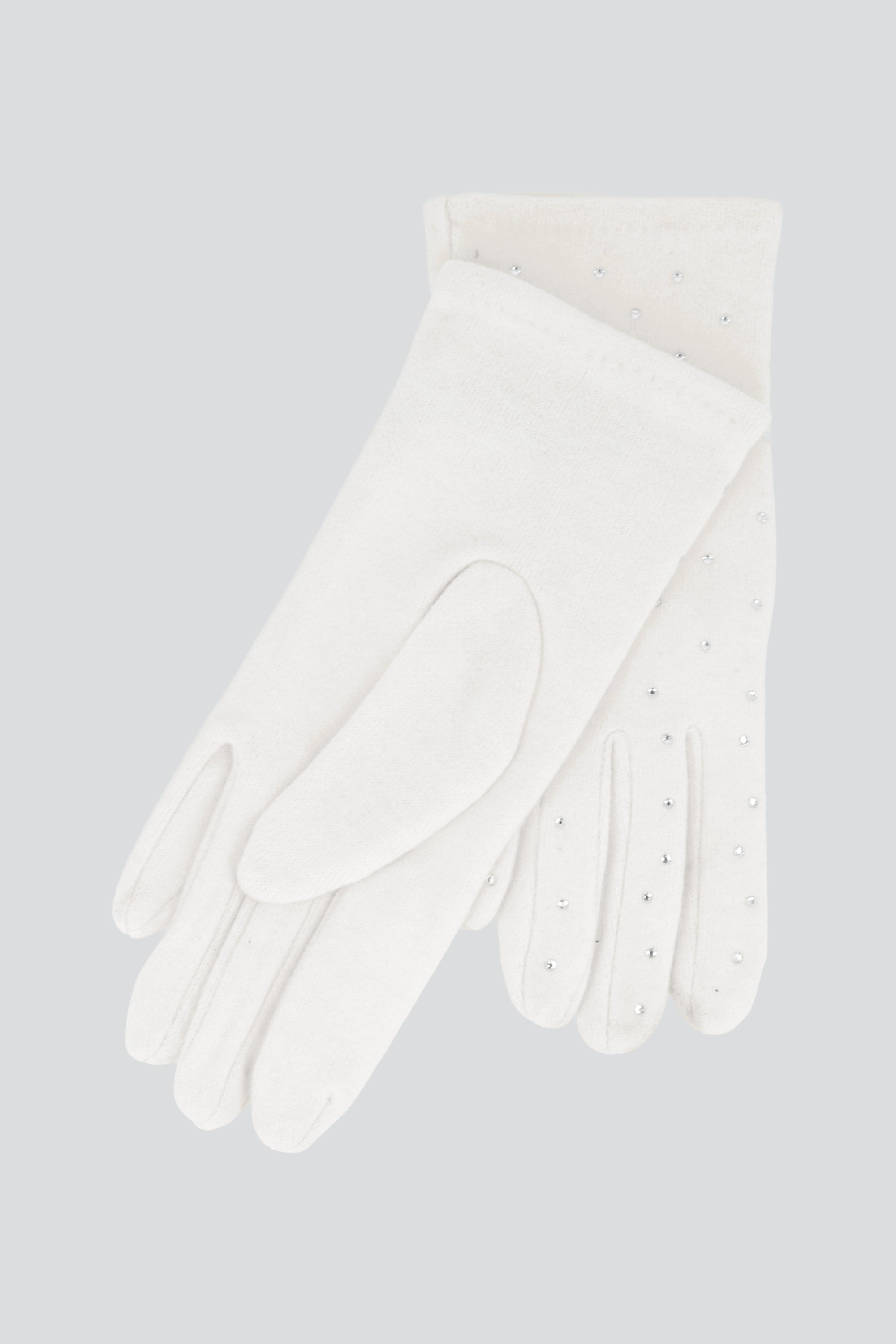 Guantes brillos detalle BEIGE