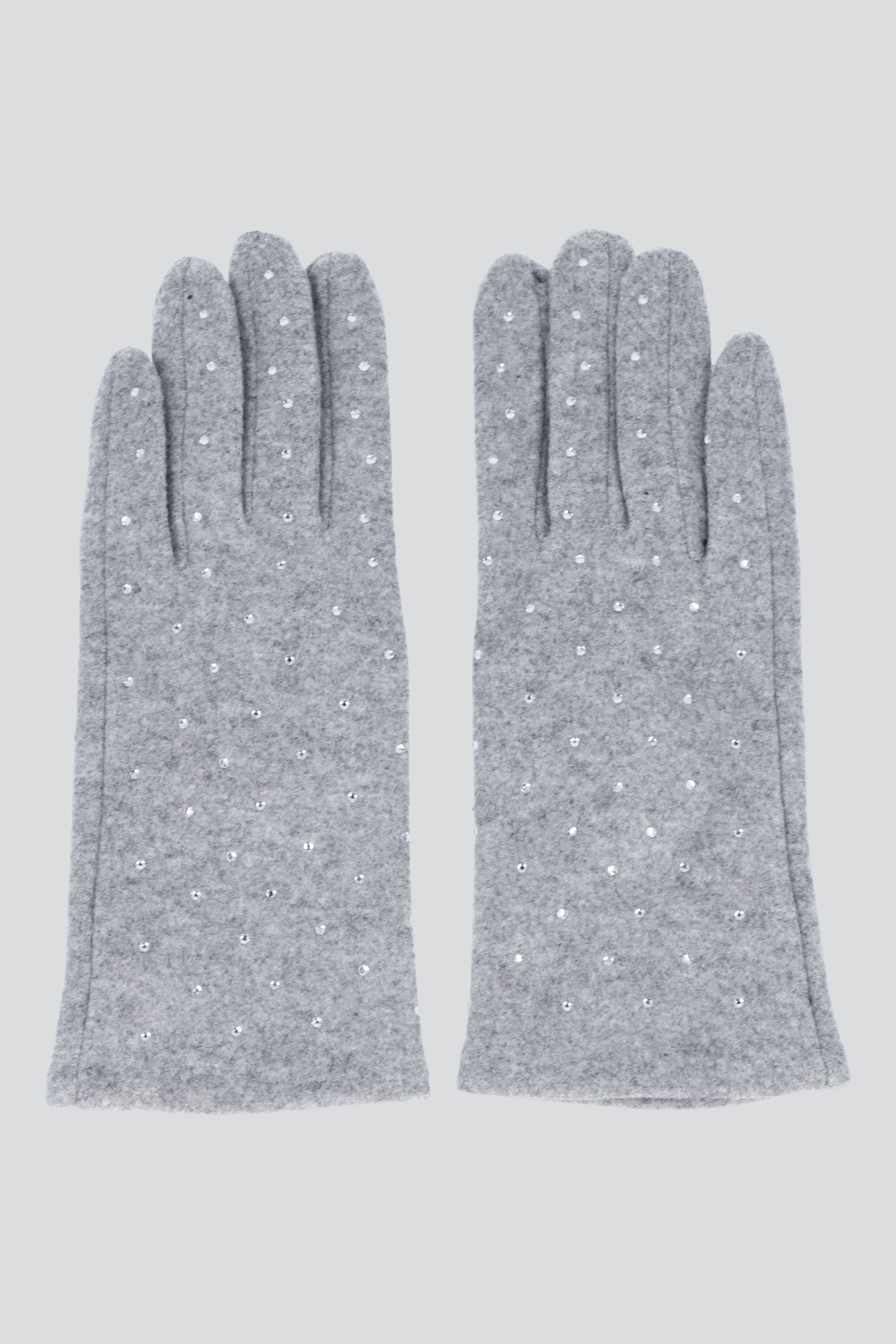 Guantes brillos detalle GRIS